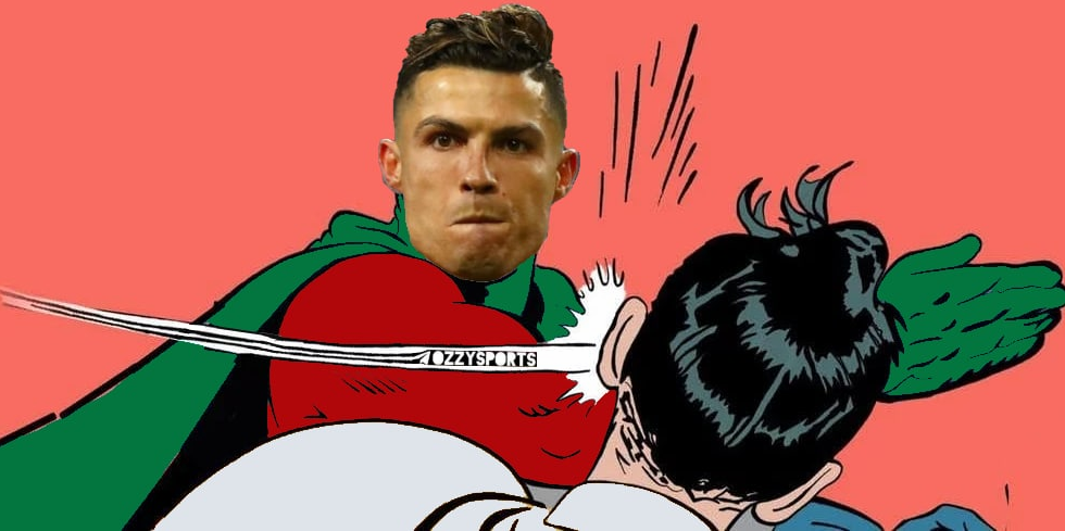 Clap - Sport, Football, Cristiano Ronaldo, Slap in the face, GIF