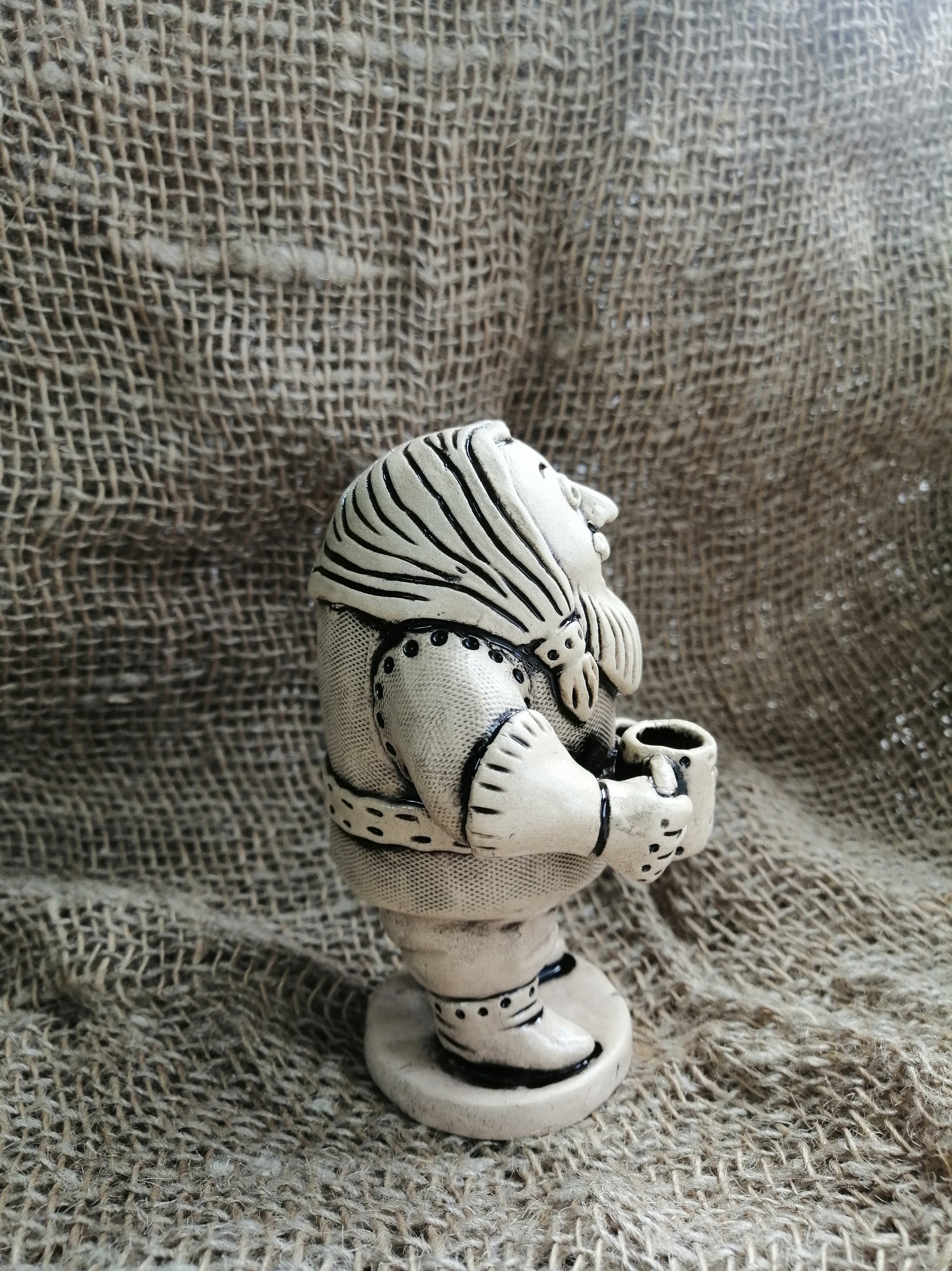 For Erebor! - My, Ceramics, His own ceramist, Gnomes, Statuette, Handmade, Middle earth, Erebor, Longpost