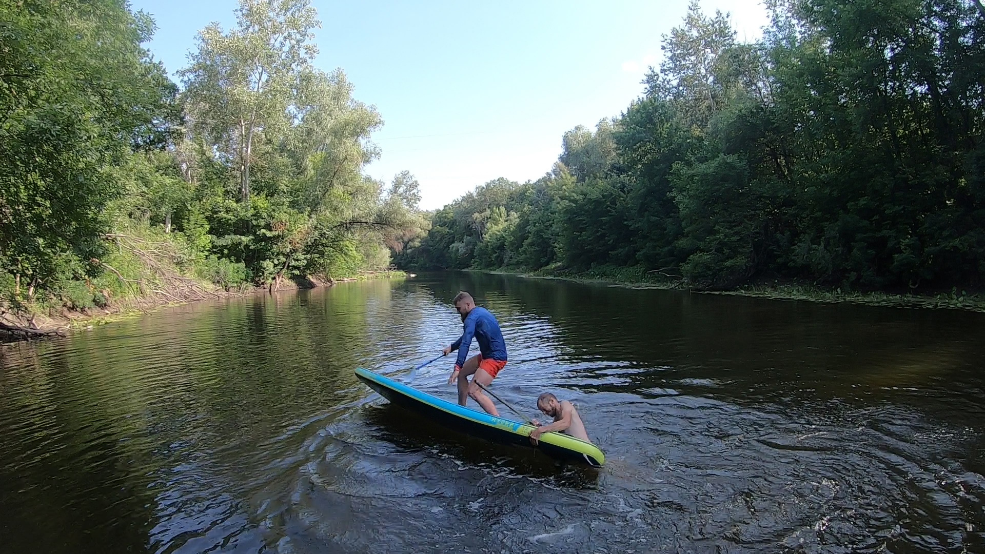 Rafting on a raft. 3rd day - My, Alloy, Relaxation, Leisure, With your own hands, Video, Longpost, River, Raft