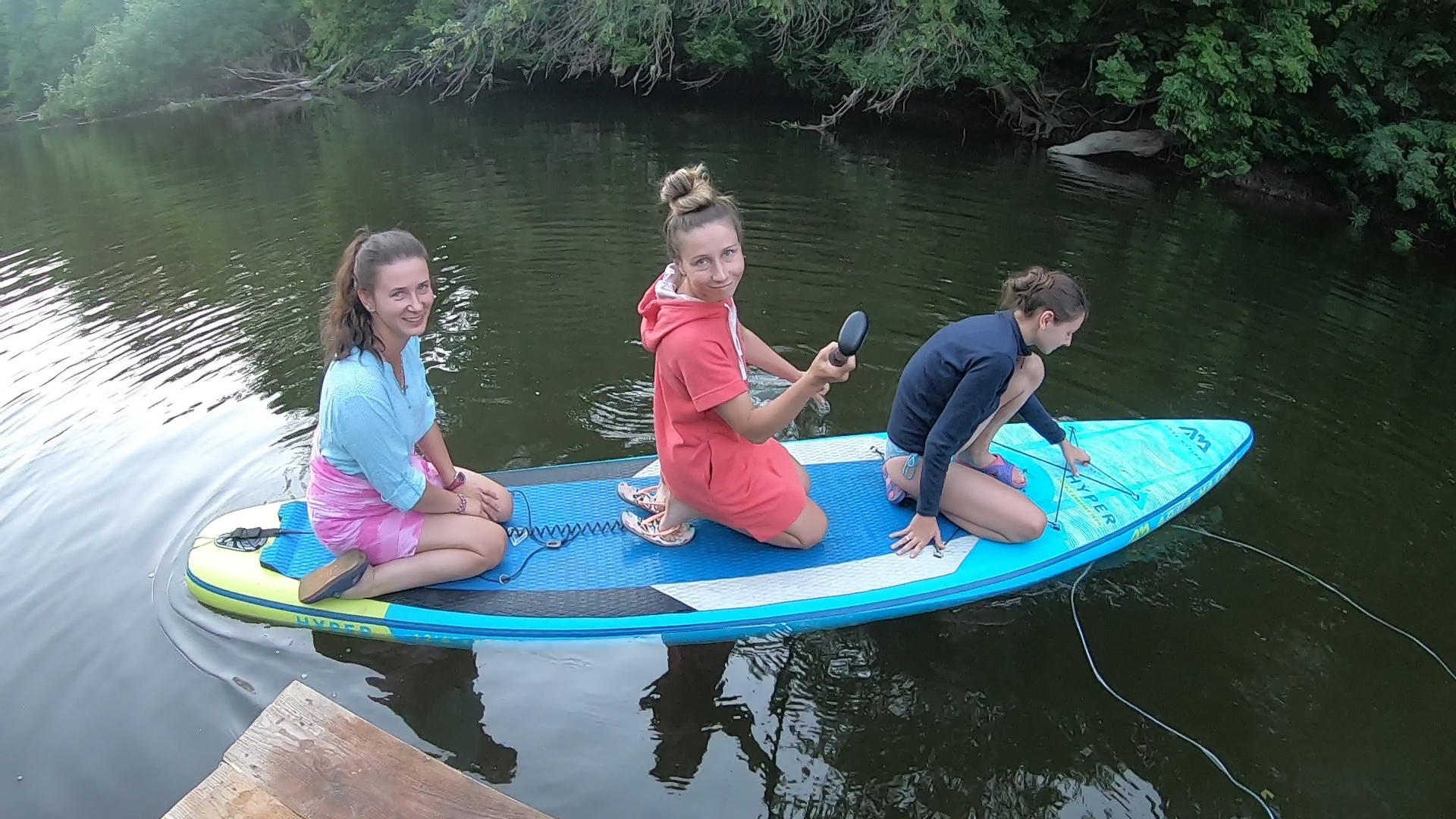 Rafting on a raft. 3rd day - My, Alloy, Relaxation, Leisure, With your own hands, Video, Longpost, River, Raft