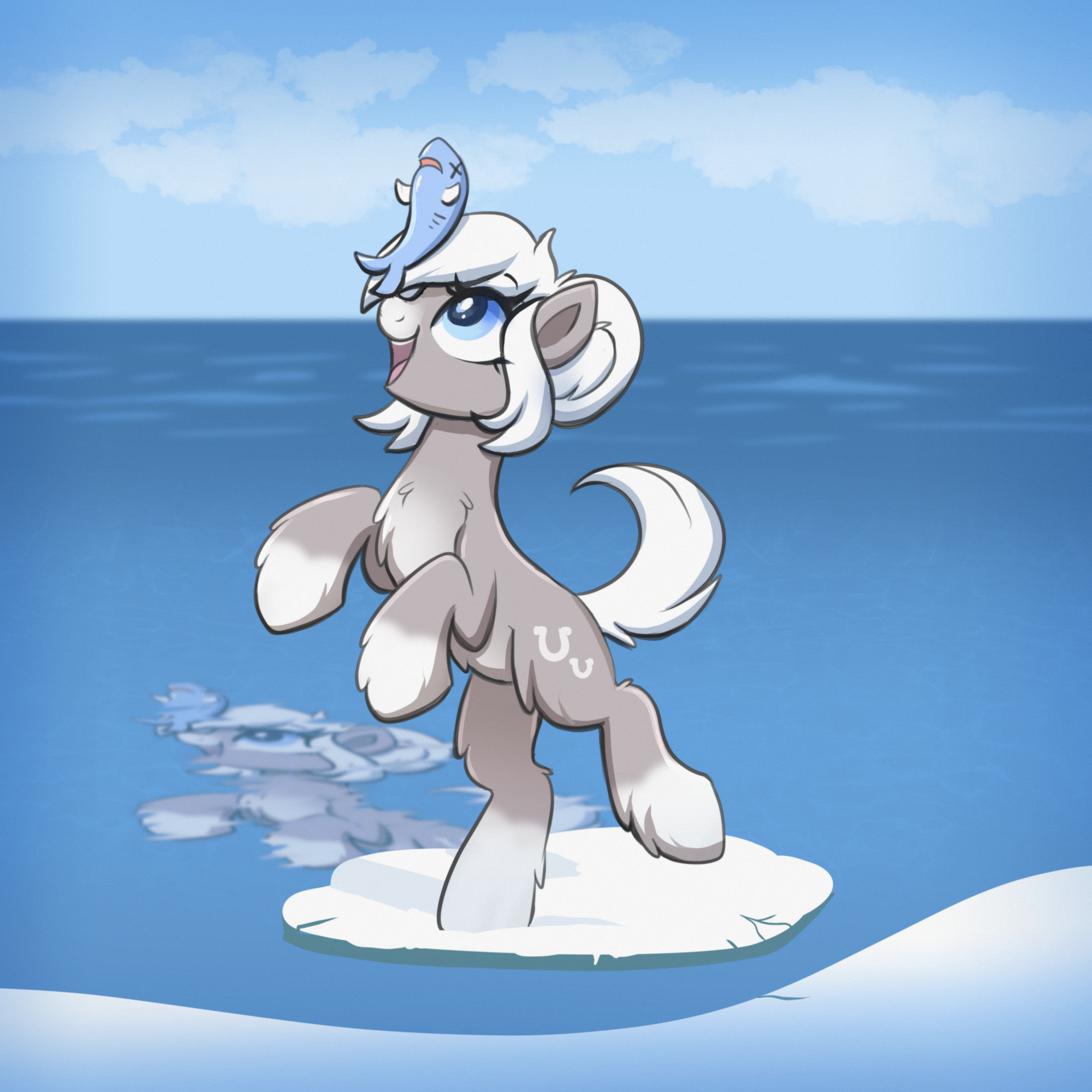 Игра с едой - My Little Pony, Original Character, Snow Pony