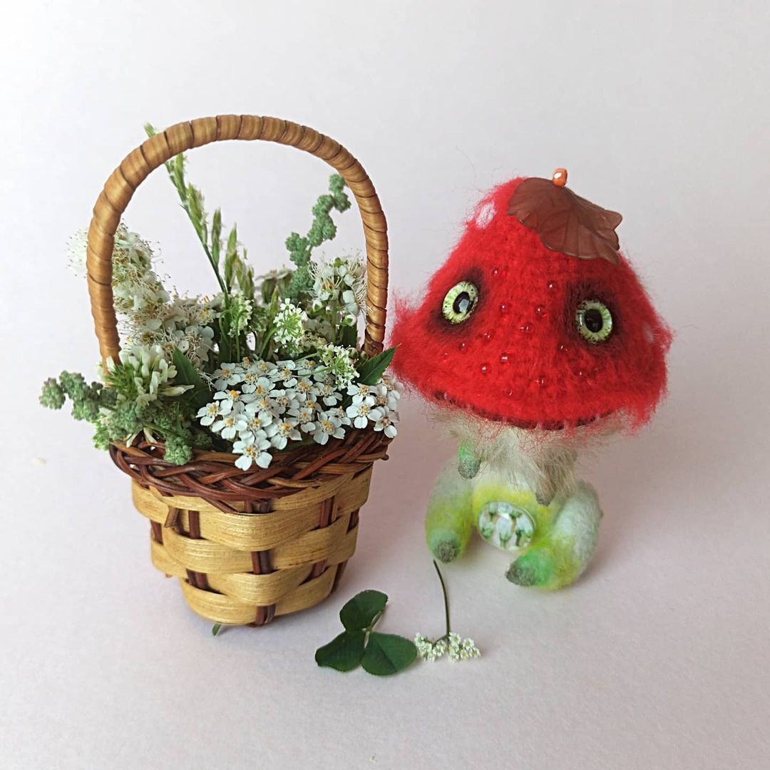 Fairy shaggy fly agaric - My, Crochet, Amigurumi, Author's toy, Handmade, Mushrooms, Fly agaric, Monster, Story, , The keepers, Video, Longpost