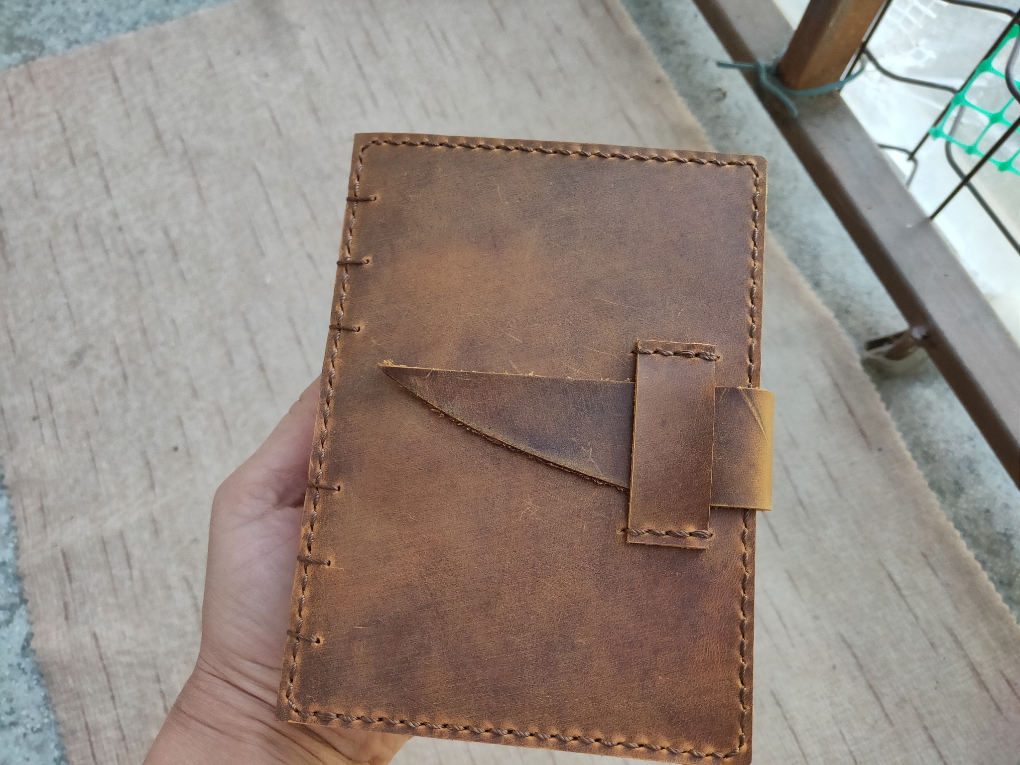 The first Coptic-bound notebook - My, With your own hands, Needlework without process, Notebook, Binding, Leather craft, Paper, Creation, Longpost, Leather products