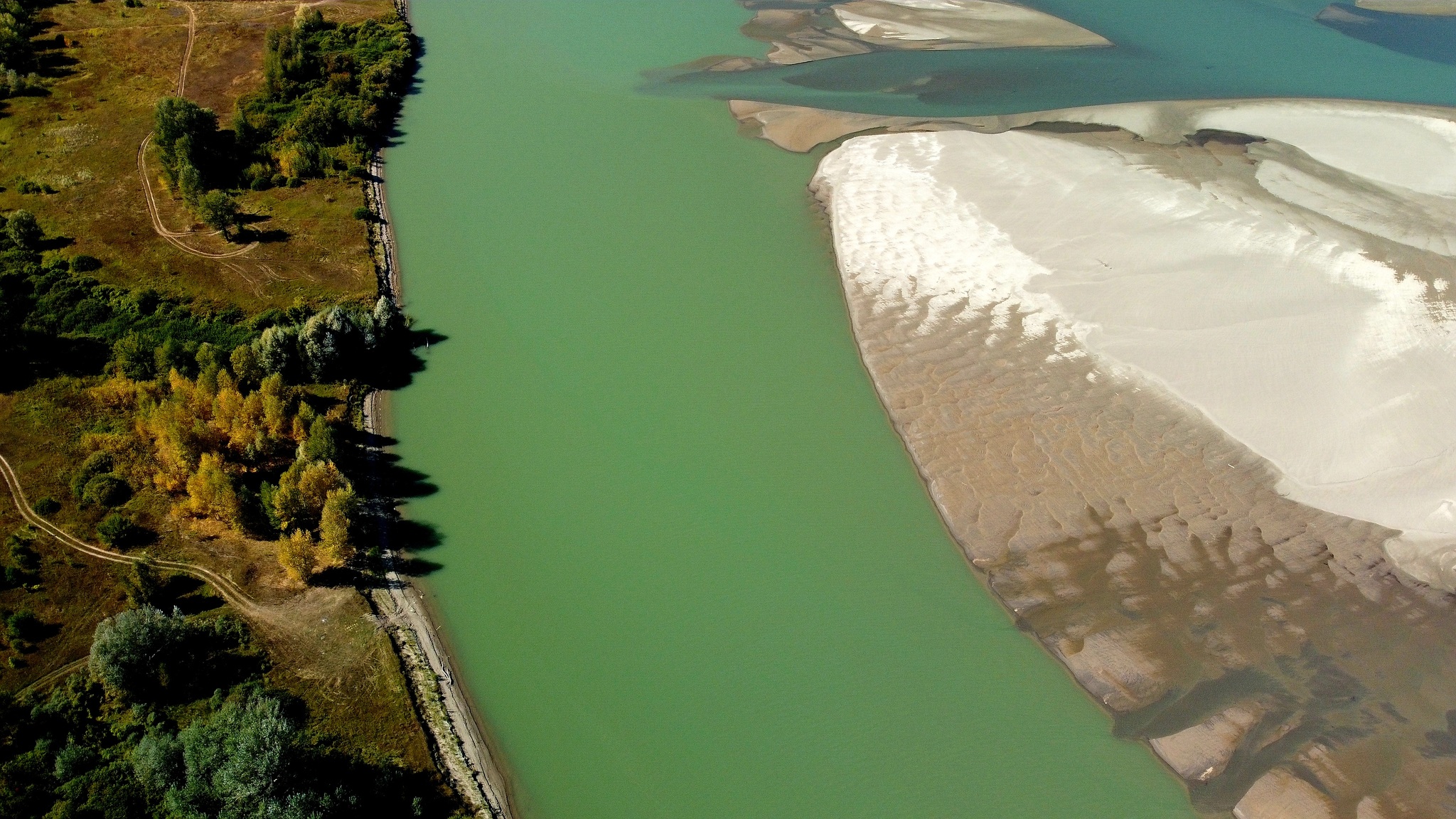 Islands on the Ob - My, Ob, River, Sand, Abstraction, Altai region, Dji, Nature, Landscape, , Russia, Longpost, The photo