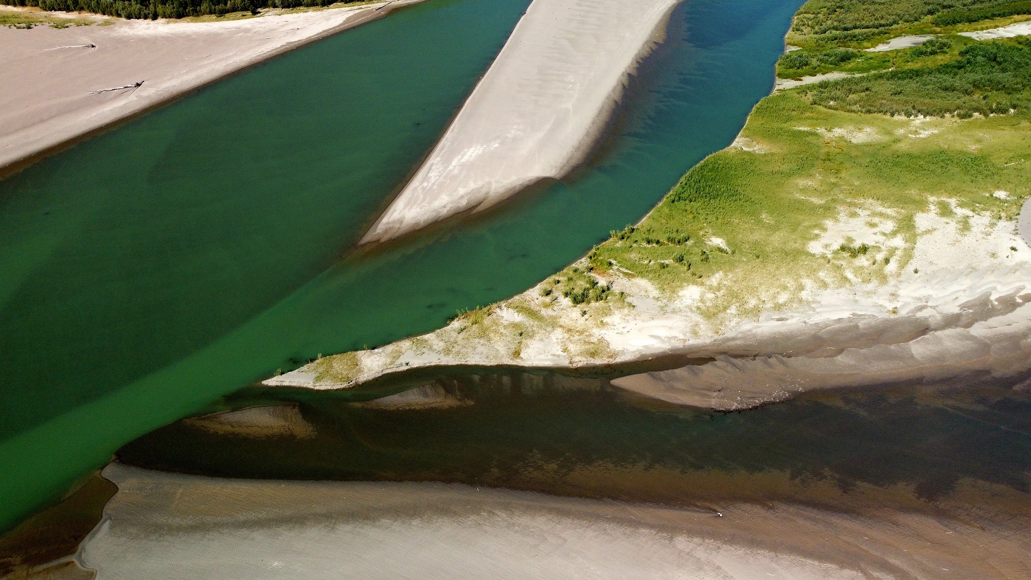 Islands on the Ob - My, Ob, River, Sand, Abstraction, Altai region, Dji, Nature, Landscape, , Russia, Longpost, The photo