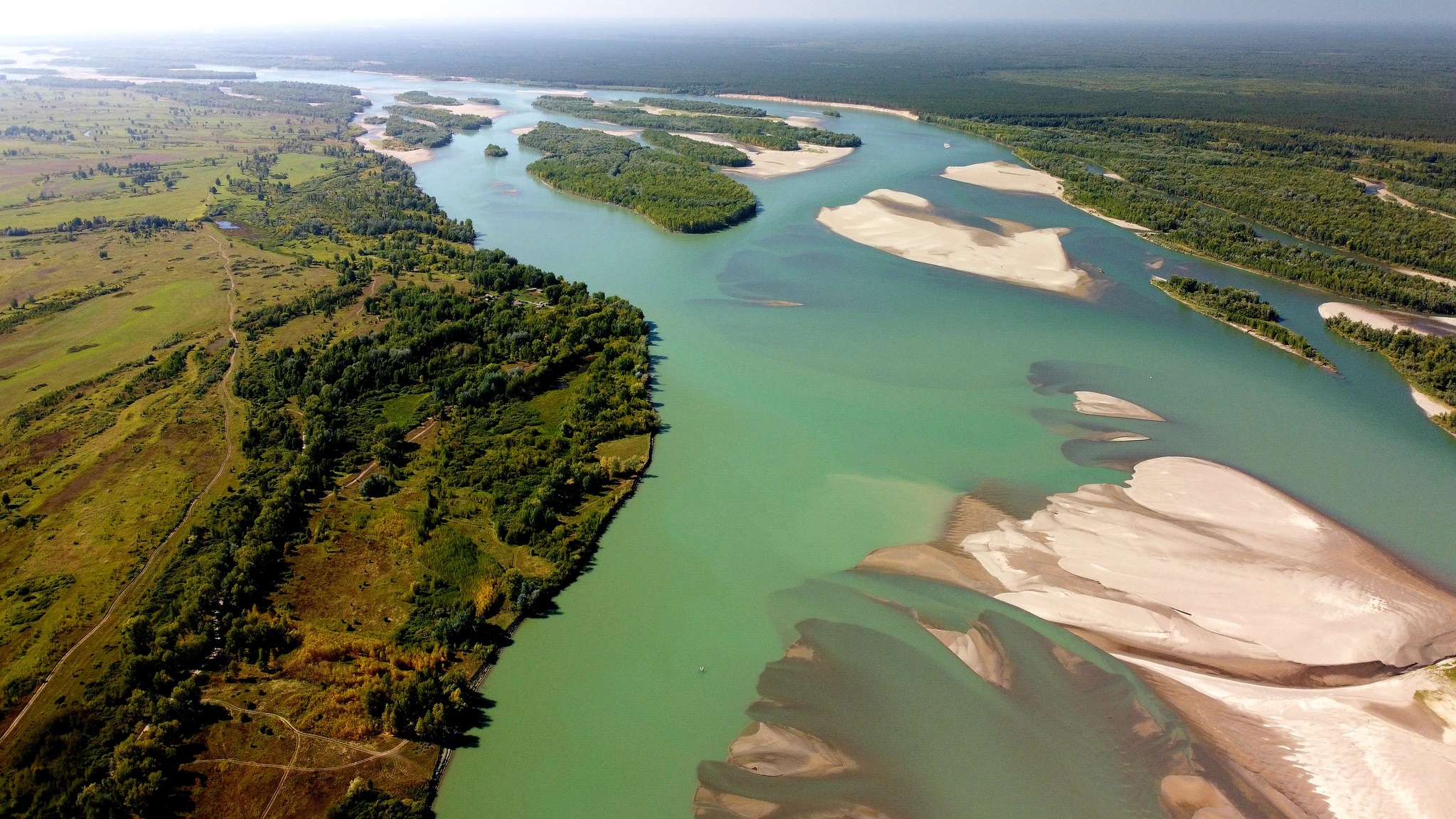 Islands on the Ob - My, Ob, River, Sand, Abstraction, Altai region, Dji, Nature, Landscape, , Russia, Longpost, The photo