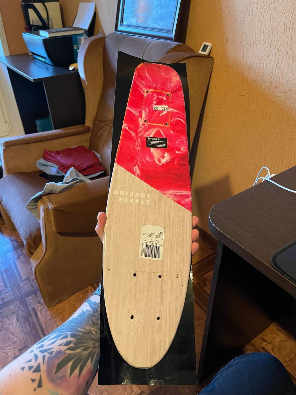 Sticking skins on a mini-cruiser - My, a penny, , Cruiser, Longboard, Skate, Skateboarding, Surfing, With your own hands, Longpost, , Needlework with process