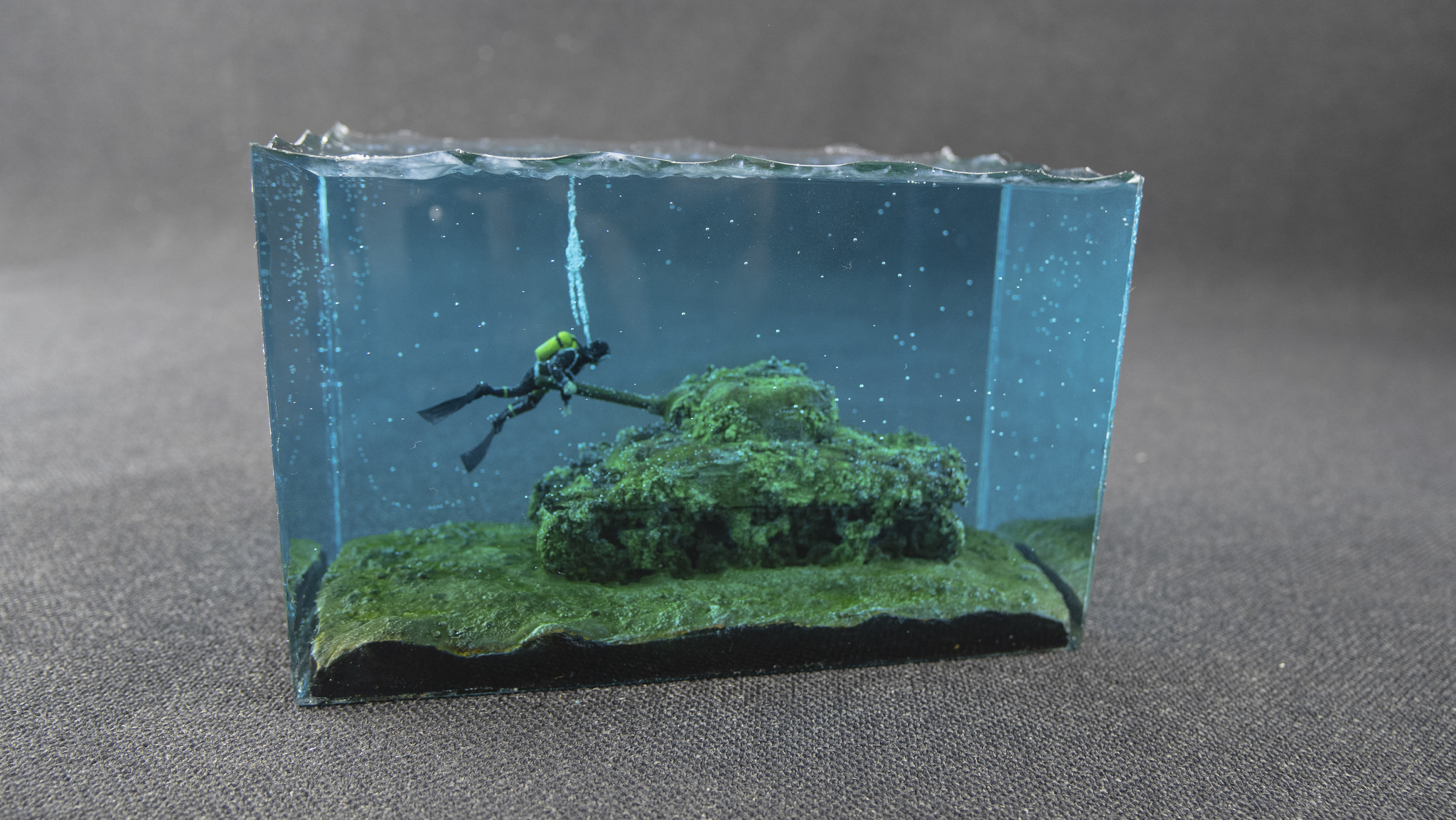 Diorama. - My, Diorama, Epoxy resin, Stand modeling, Video, Longpost, Tanks