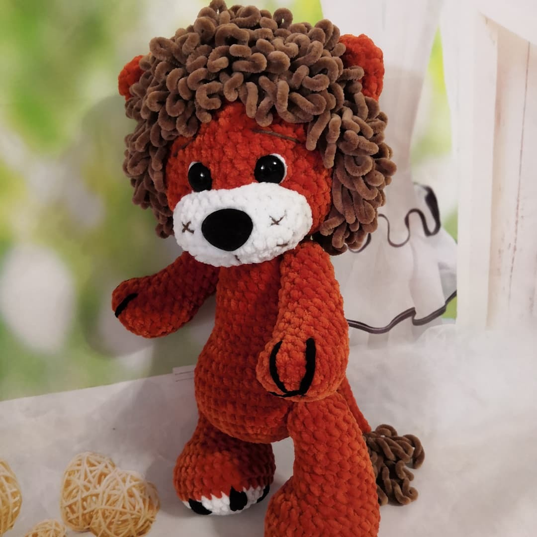 Lion crochet - My, Crochet, Lion cubs, Plush Toys, Knitted toys