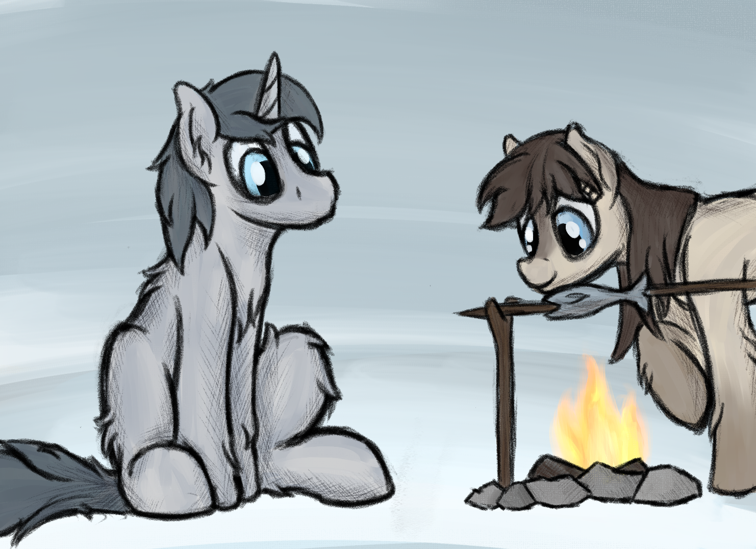 Snow ponies - My little pony, Original character, Snow pony, Semi-Grimdark, Longpost