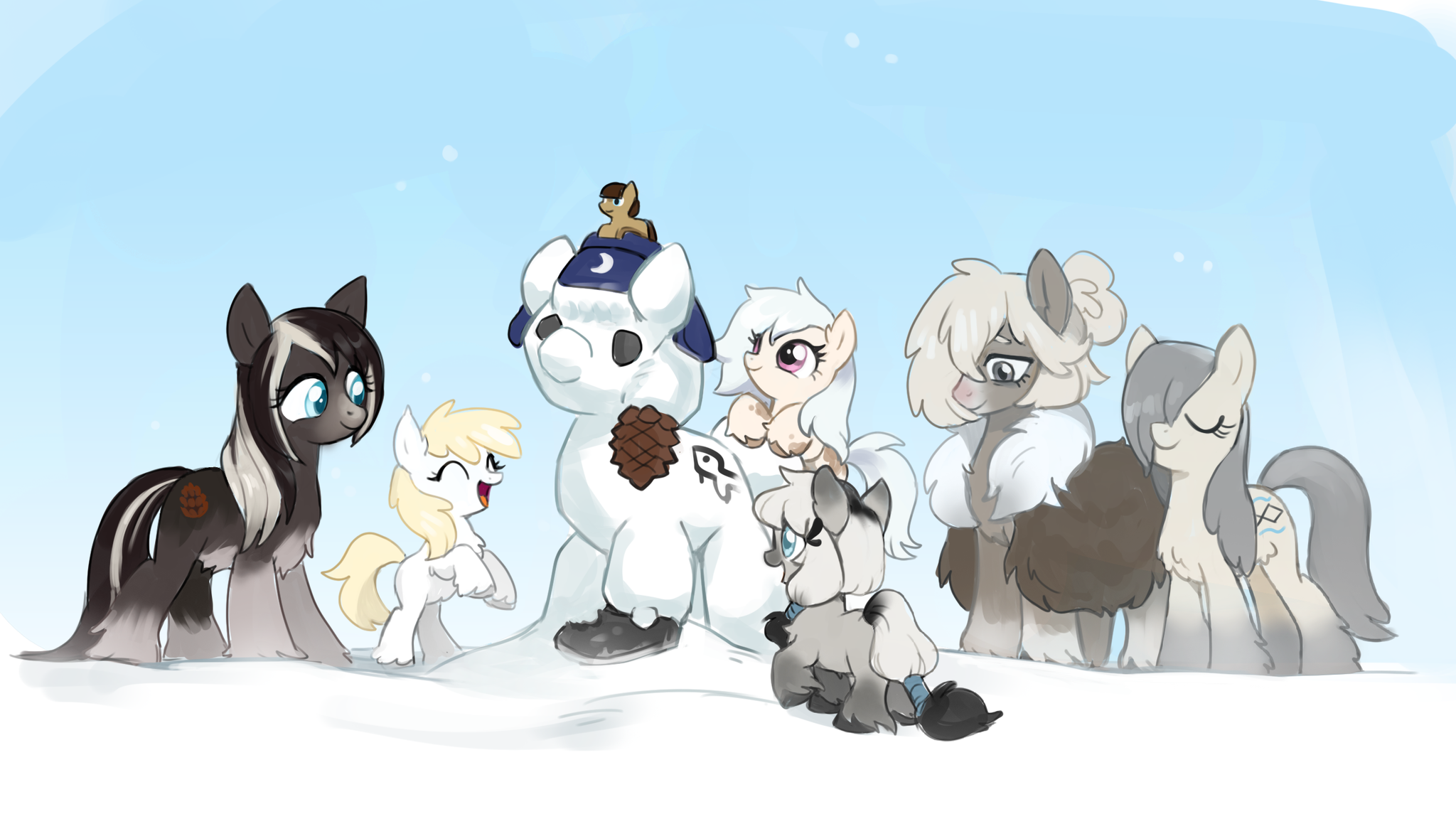 snowman - My little pony, Original character, Snow pony