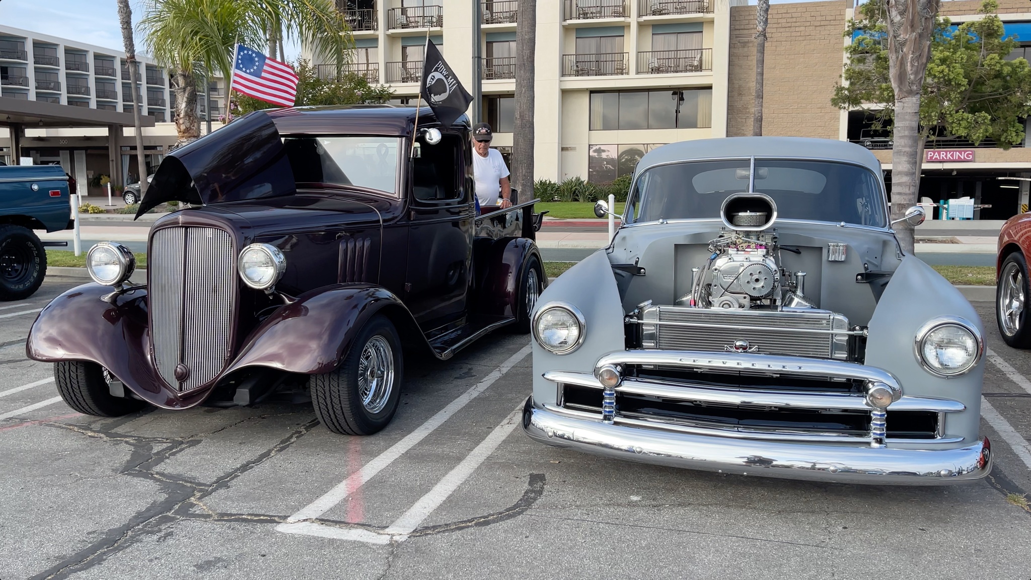 Retro car rally in Los Angeles - My, Auto, USA, California, Los Angeles, The fast and the furious, Dominic Toretto, Retro, Retro car, , Exhibition, The americans, Video, Longpost