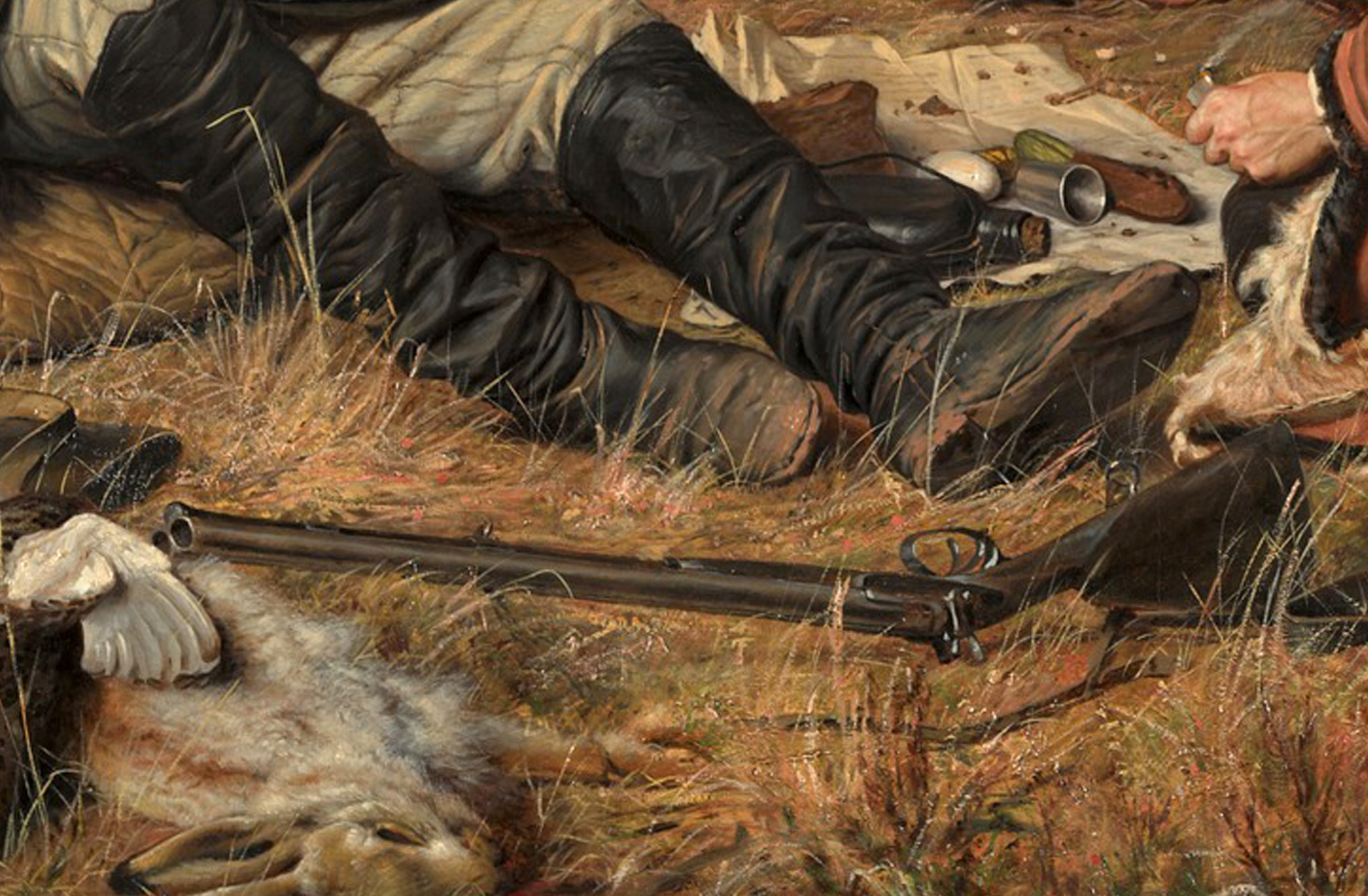 Wrong (?) gun in Perov's painting Hunters at Rest - Painting, Halt Hunters, Gun, Критика, Hunting, Longpost