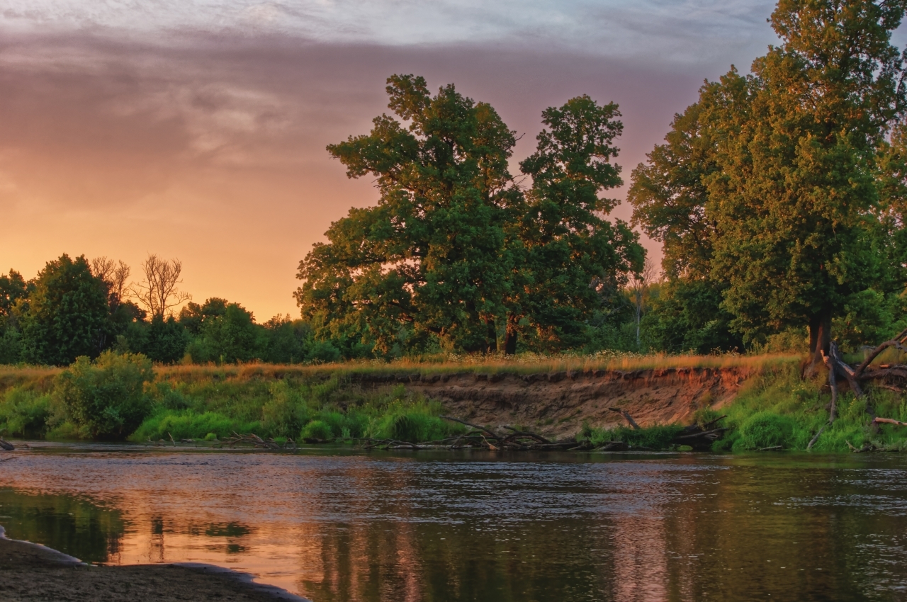 Thunderstorm evening on the Klyazma - My, The photo, Klyazma, Landscape, Evening, Nature, Nikon d90, Longpost, Vladimir region