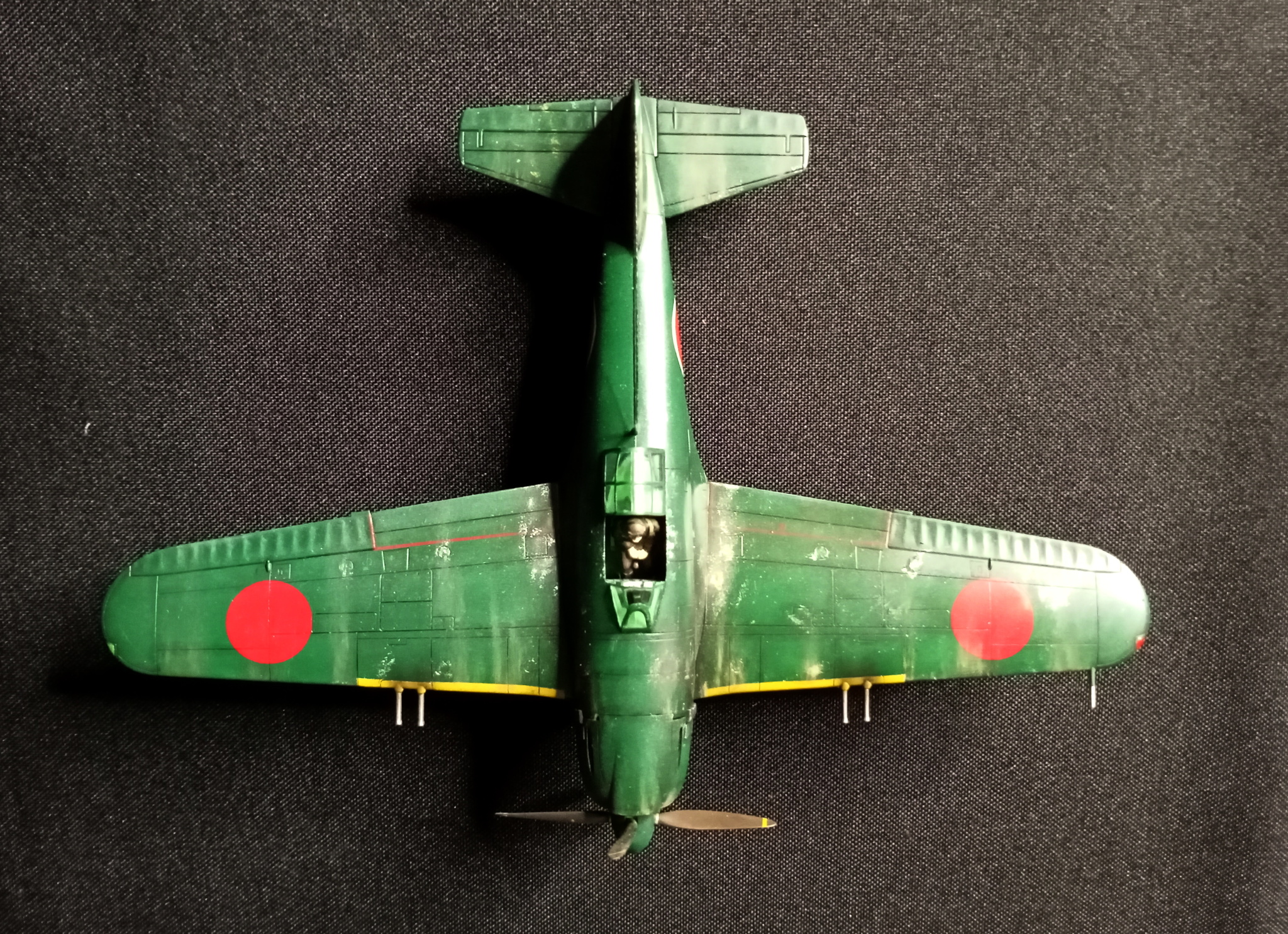 Hydroplane without floats. - My, Modeling, Stand modeling, Prefabricated model, Aircraft modeling, Hobby, Miniature, With your own hands, Needlework without process, , Aviation, Story, Airplane, The Second World War, Japan, Fighter, Video, Longpost
