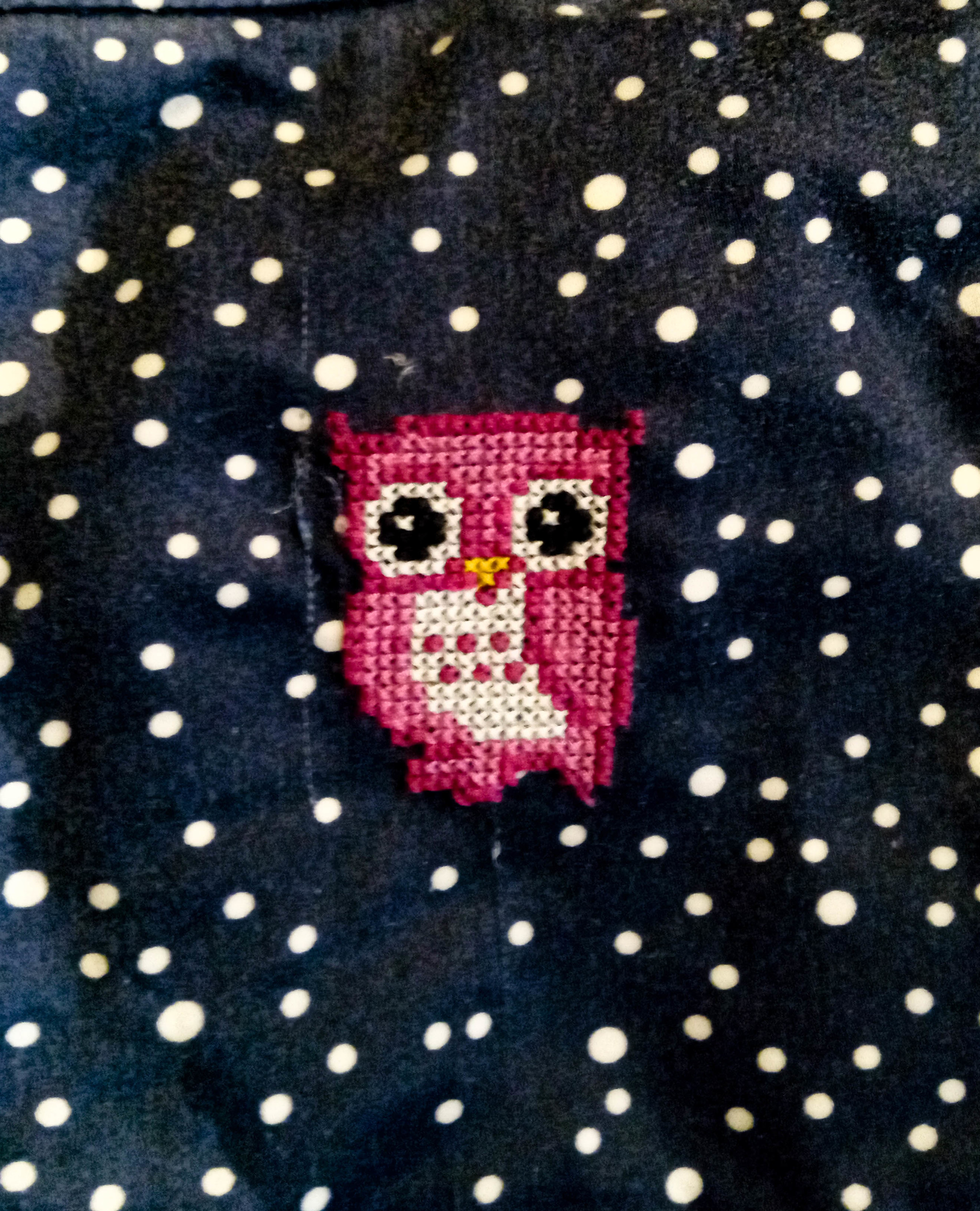 It was evening, there was nothing... - My, Cross-stitch, Needlework with process, Longpost, Owl