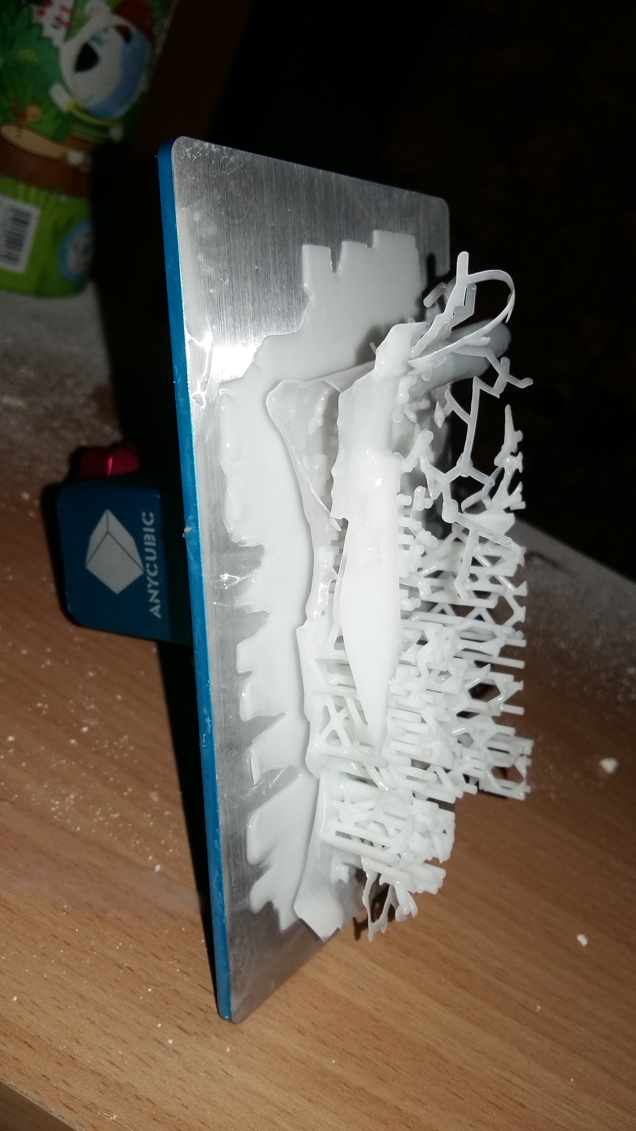 The model sticks to the film - save - My, Resin, 3D печать, 3D printer, Longpost, Help