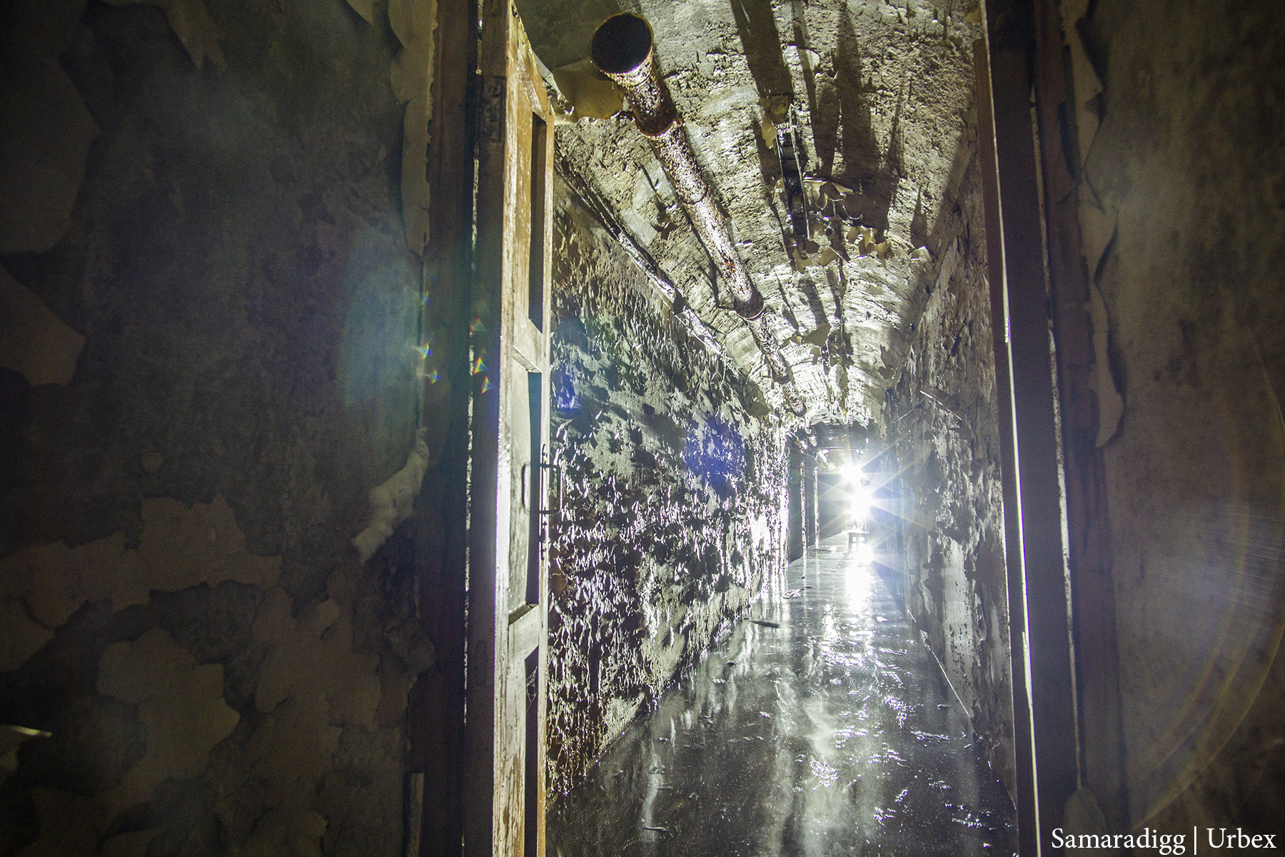 Our dilapidated communication bunker was also flooded - My, Urbanphoto, Abandoned, Bunker, Soviet, Ministry of Emergency Situations, civil defense, Bomb shelter, Digger, , Samara, Politics, Made in USSR, Russia, Hermetic door, The Great Patriotic War, Story, History of the USSR, Subway, Longpost