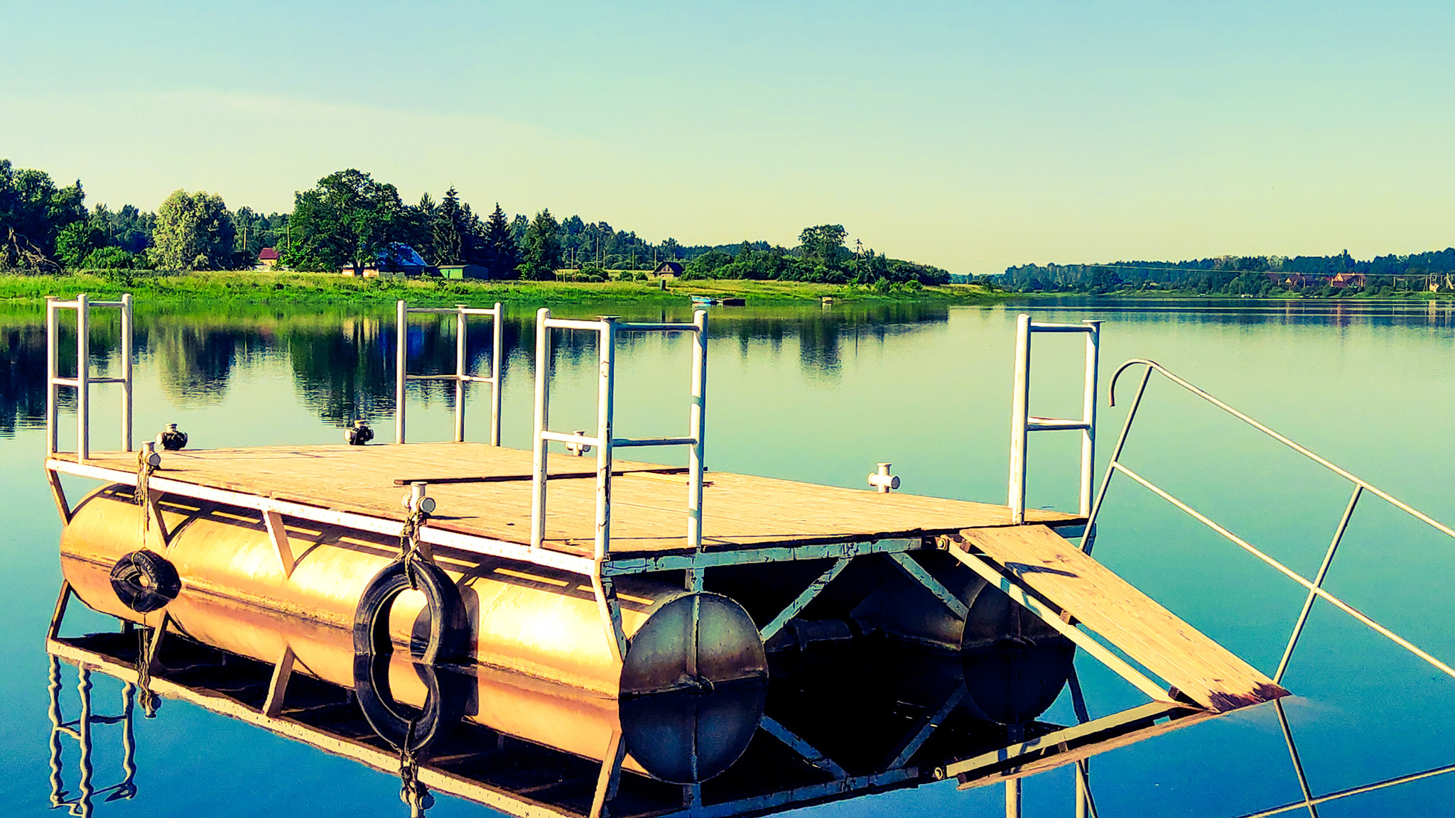 Tigoda River - My, River, Bridge, Mobile photography, Nature, beauty, Fishermen, Summer, The sun, , Graphically, Longpost