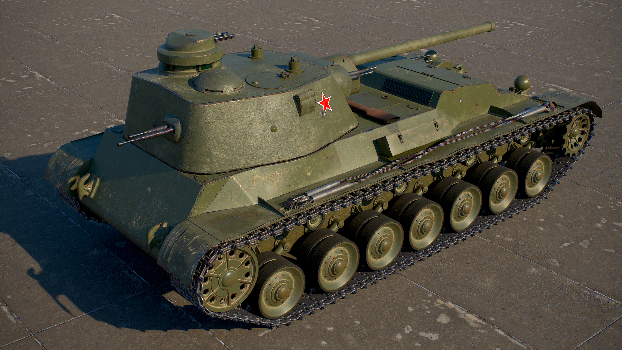 Soviet tank A-44 - My, 3DS max, Textures, Pbr, Tanks, Render, 3D modeling, Longpost