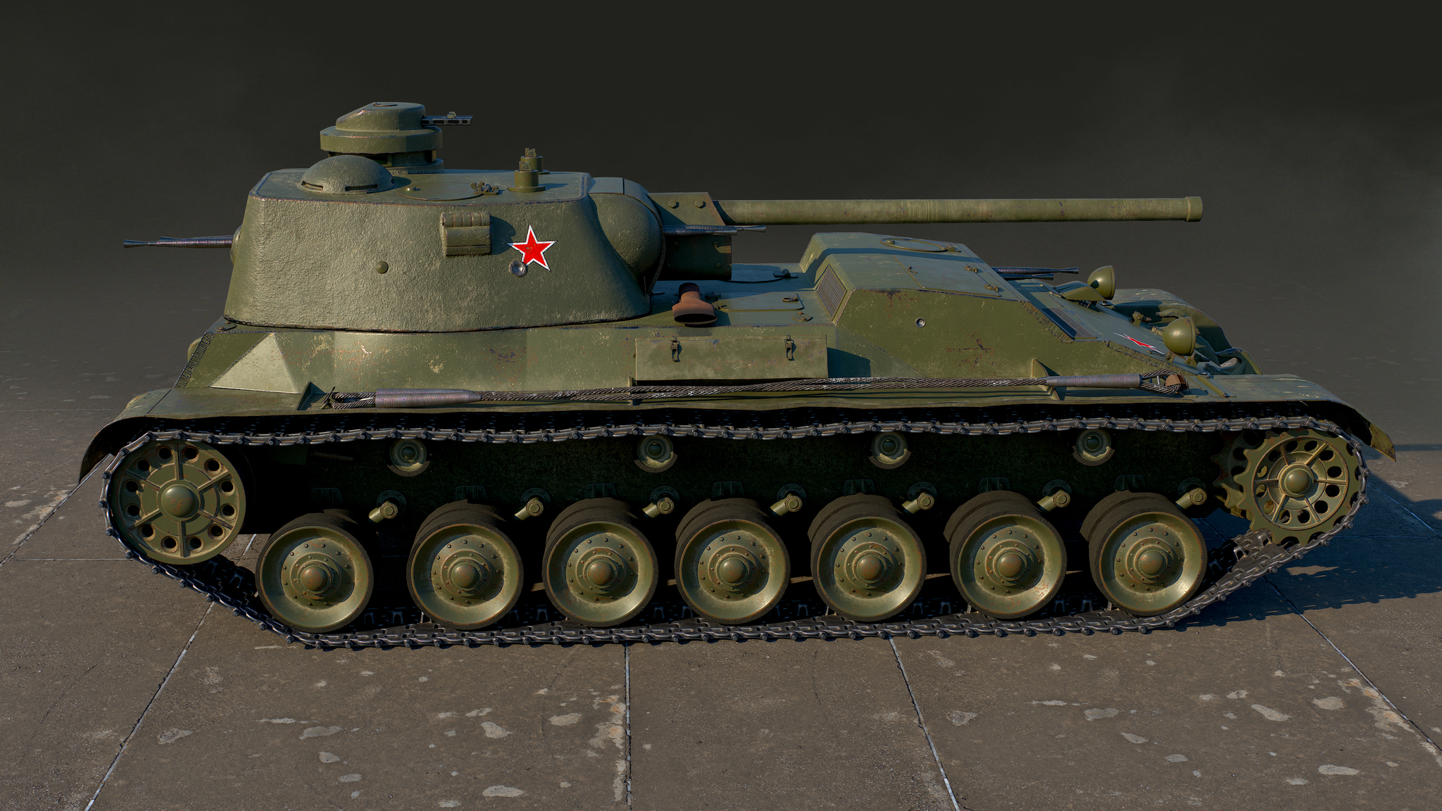 Soviet tank A-44 - My, 3DS max, Textures, Pbr, Tanks, Render, 3D modeling, Longpost