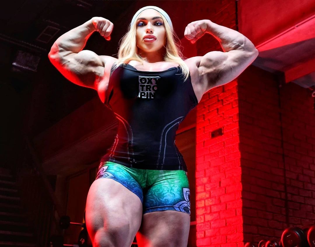 Natalia Kuznetsova (Trukhina) - NSFW, Strong girl, Sleep-Sleep, Extreme muscles, Sports girls, Bodybuilders, Body-building, Video, Longpost