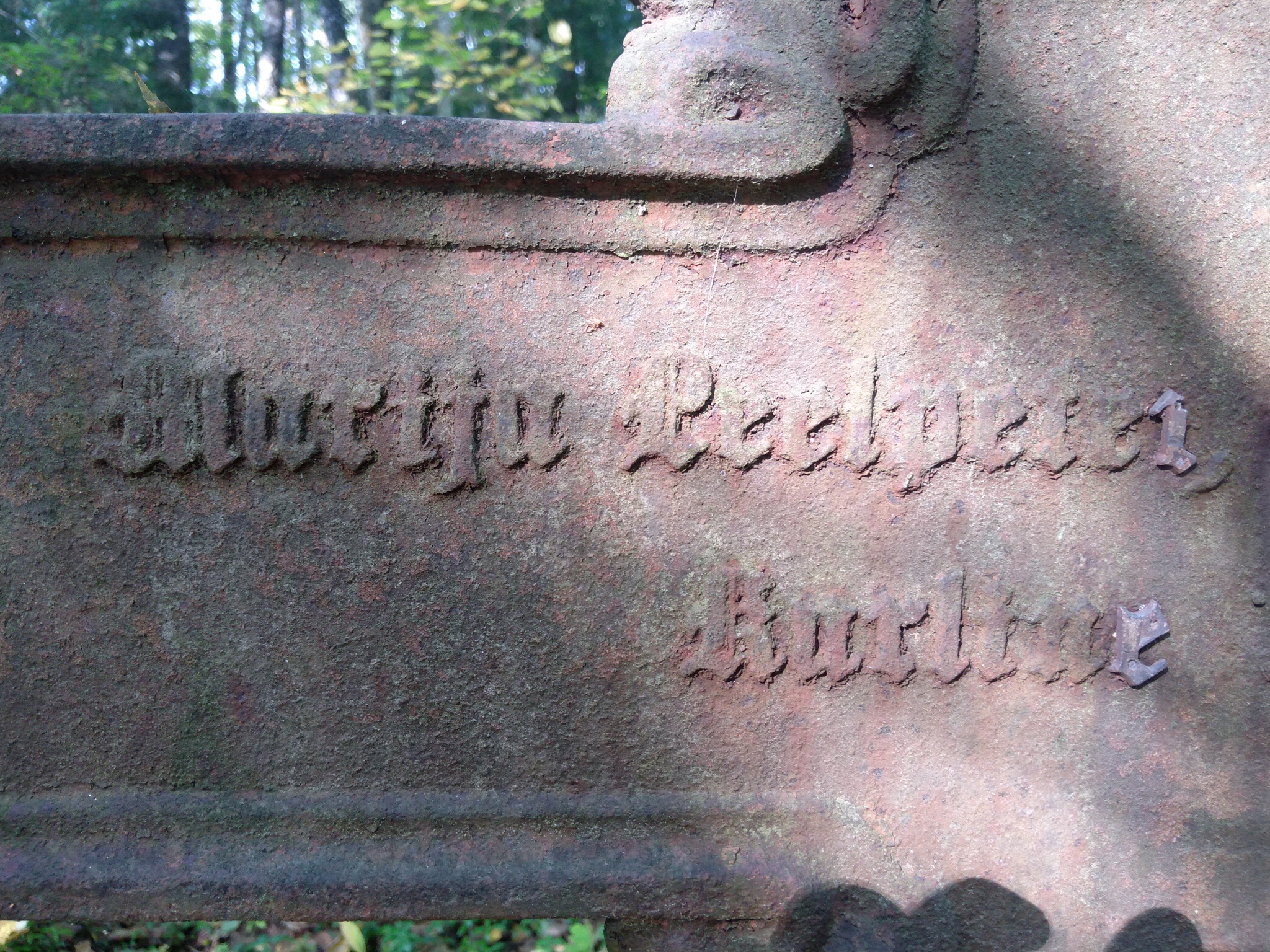 This cross is installed in the old Latvian cemetery, which is located on the territory of Russia. Can someone translate into Russian? - My, Cemetery, Latvia, Latvian, Longpost, Lost in translation, Linguists