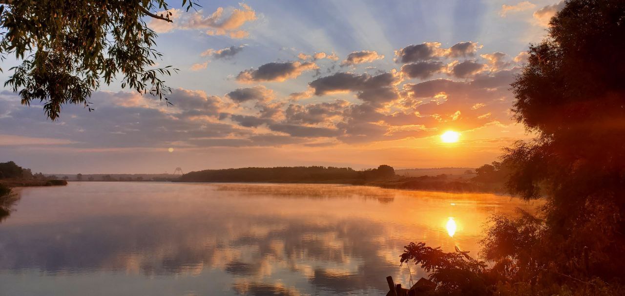 Dawn on the lake - My, The photo, Mobile photography, Landscape, dawn, Lake, Nature, Autumn, No filters, Longpost