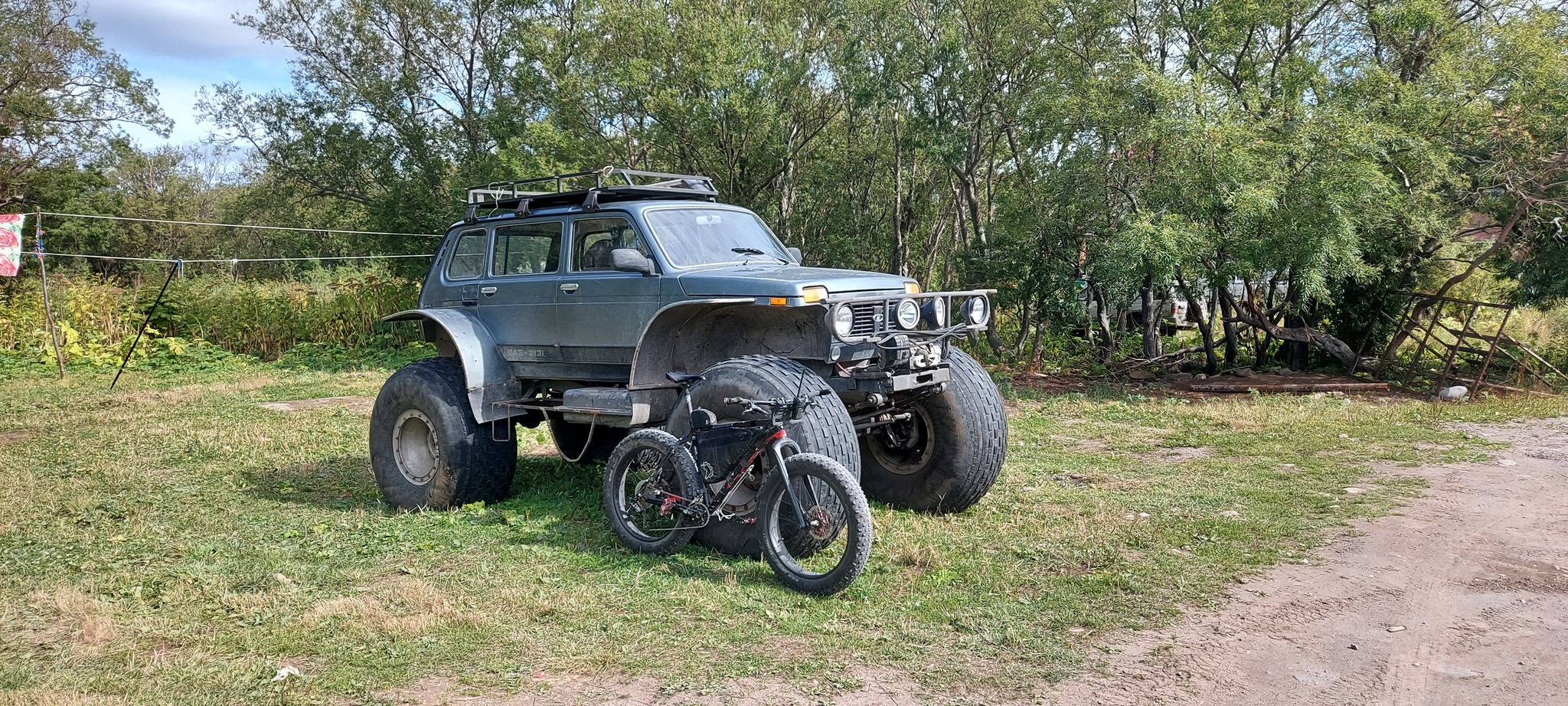 Large soft wheels - My, Fatbike, Niva 4x4, Auto