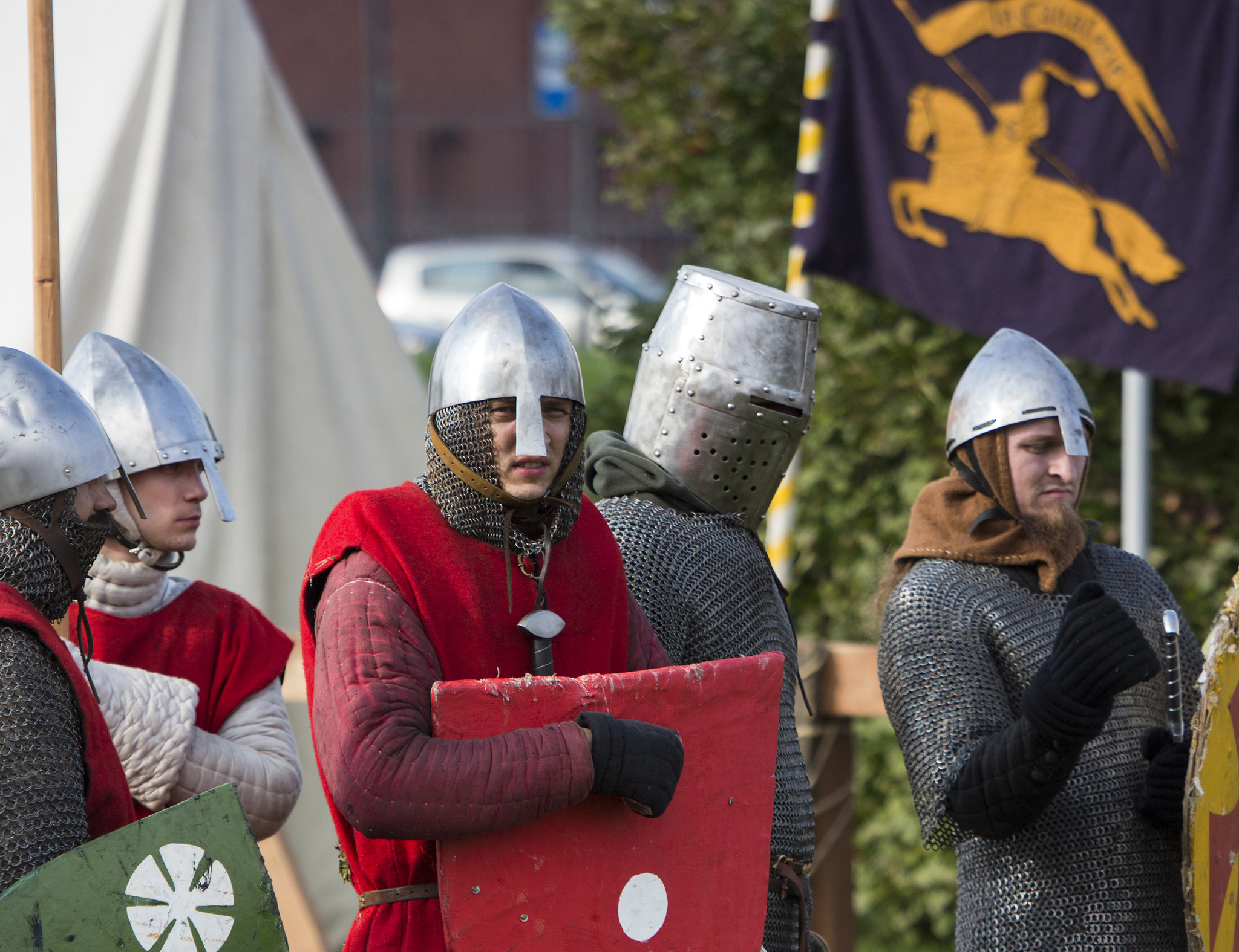 Neva Zaruba - My, Battle, Reconstructors, The photo, Reportage, Saint Petersburg, Neva, The festival, Knights, , Horses, Sword, Longpost