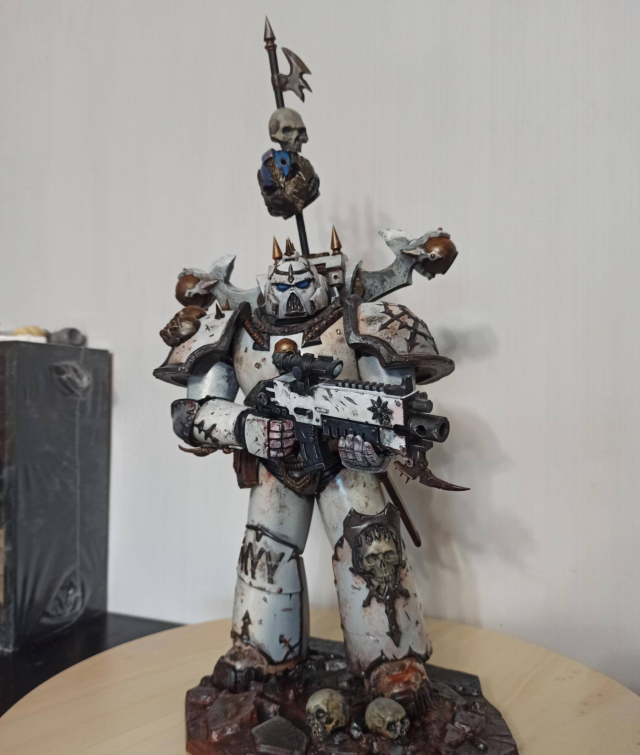 Chaos Trooper - My, Warhammer 40k, Modeling, Miniature, Painting miniatures, Hobby, Collecting, Warhammer, With your own hands, Longpost