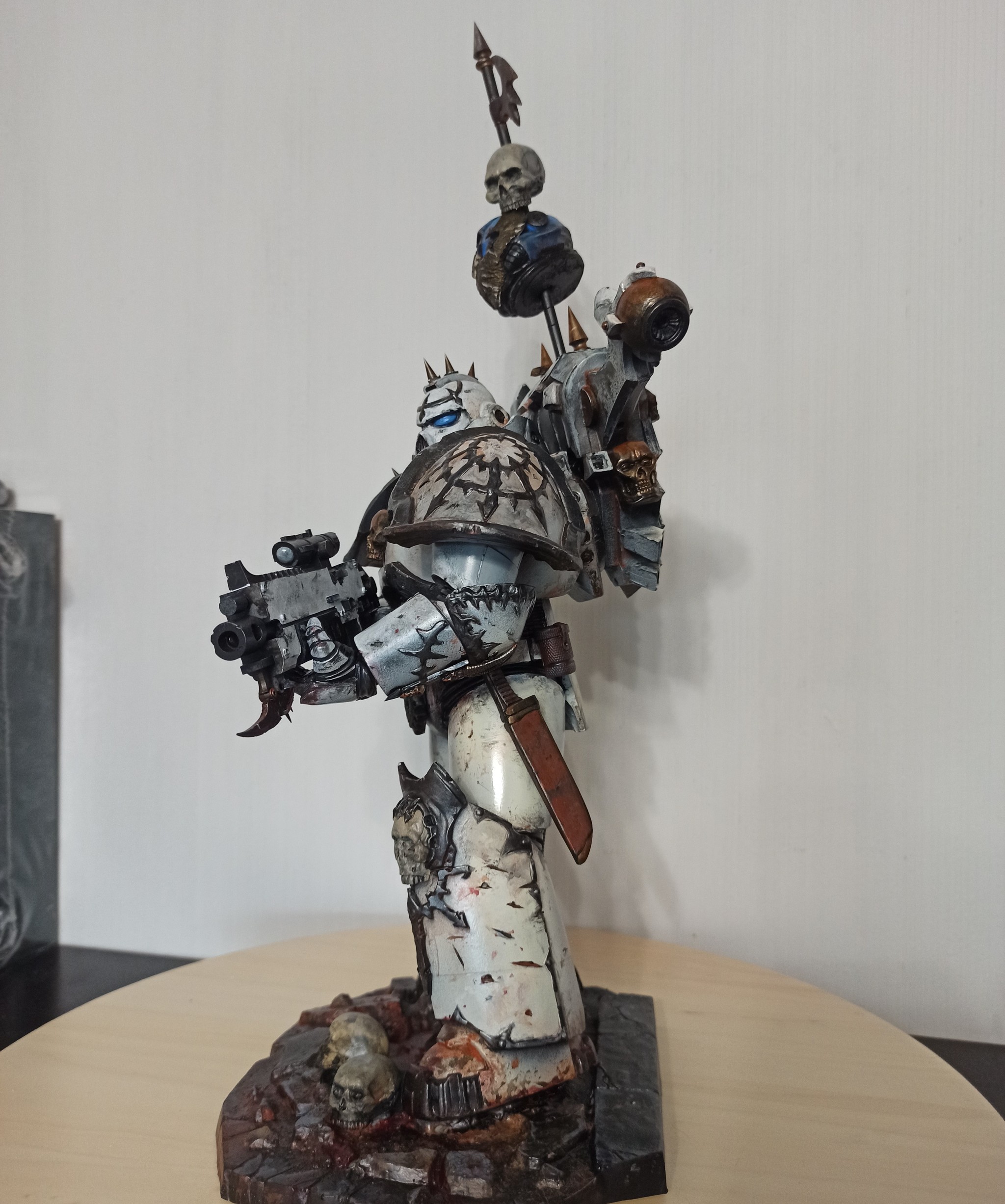 Chaos Trooper - My, Warhammer 40k, Modeling, Miniature, Painting miniatures, Hobby, Collecting, Warhammer, With your own hands, Longpost