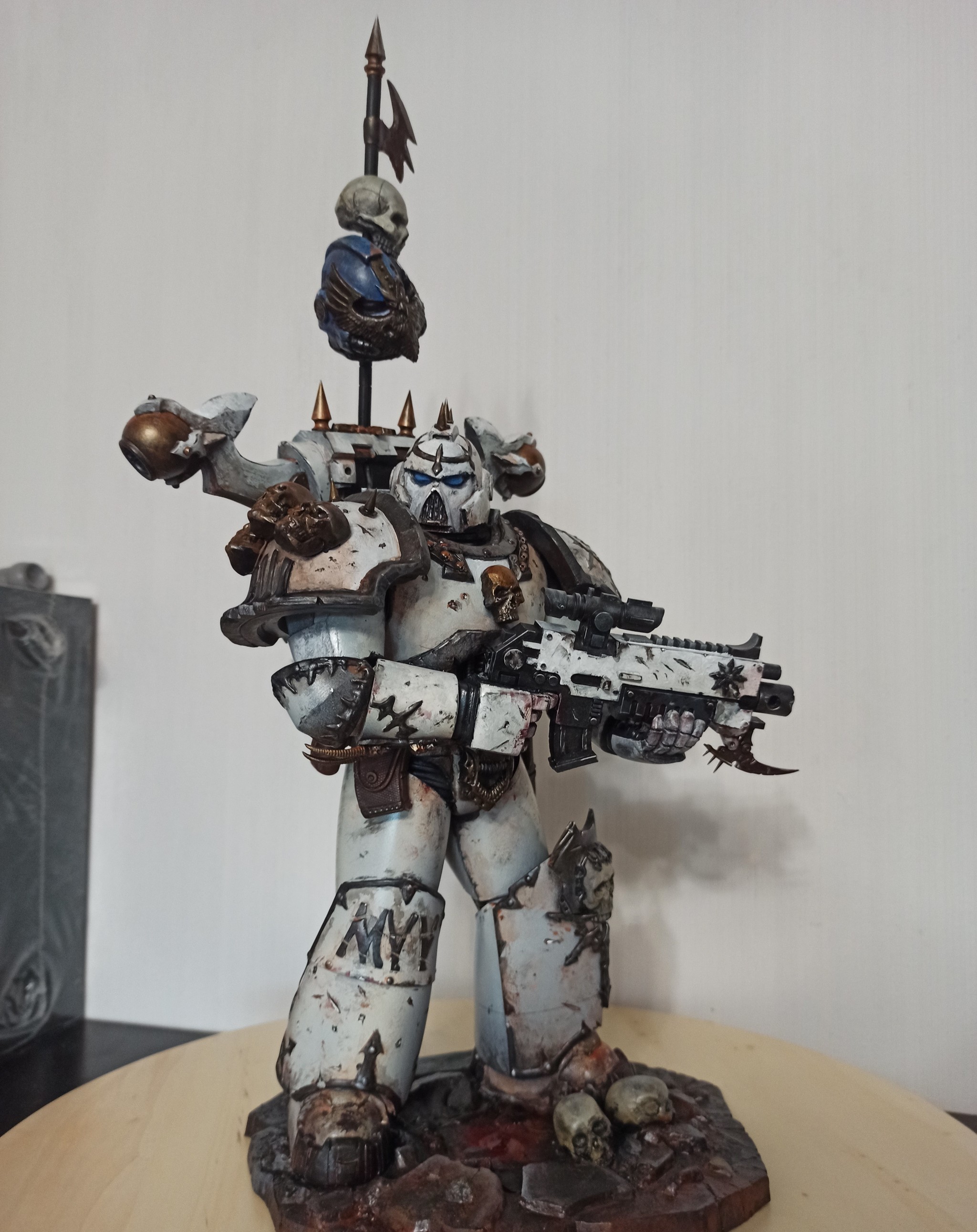 Chaos Trooper - My, Warhammer 40k, Modeling, Miniature, Painting miniatures, Hobby, Collecting, Warhammer, With your own hands, Longpost