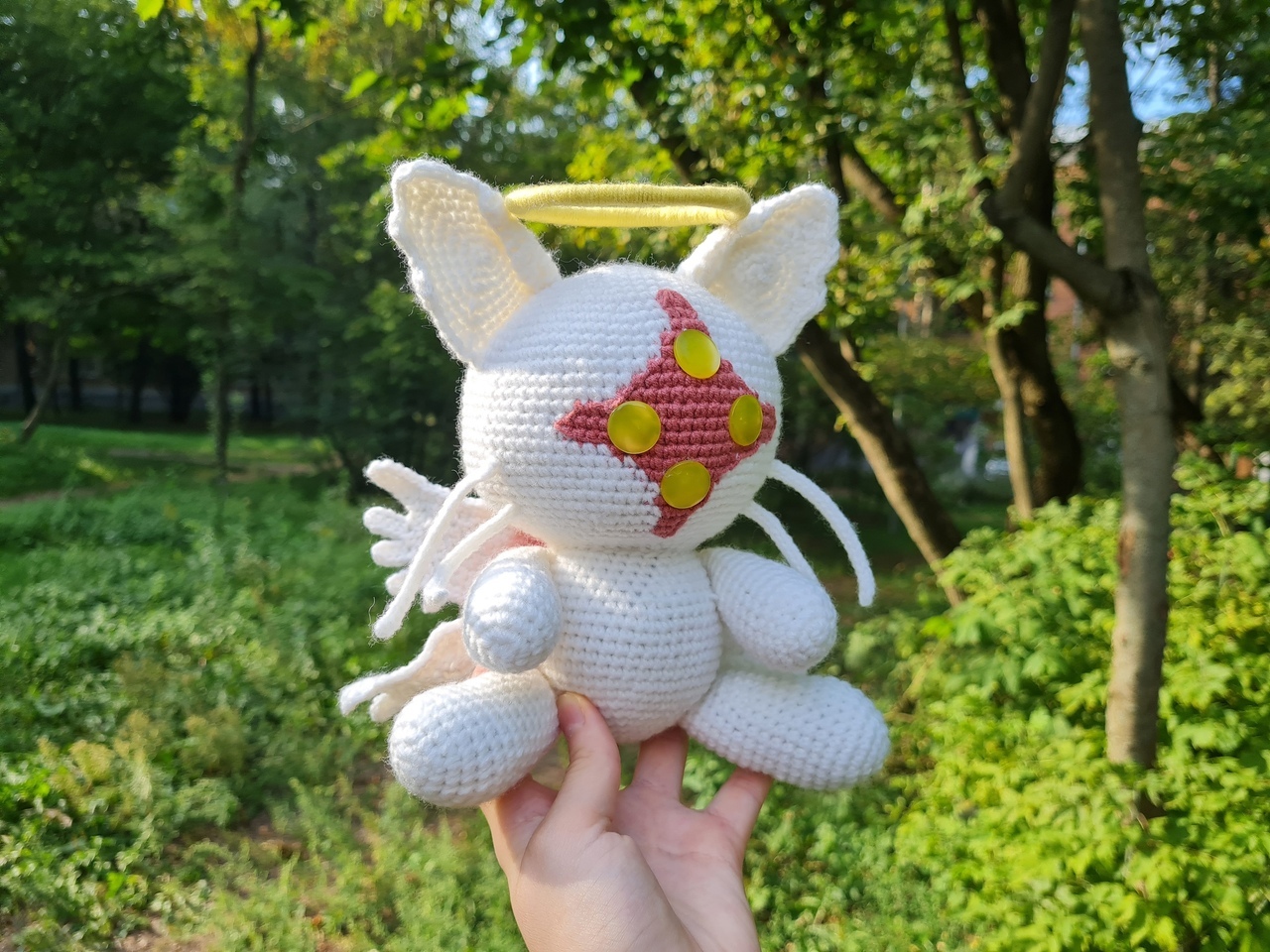 Knitted toy Lilium - My, Knitting, Crochet, Knitted toys, Amigurumi, Customization, Toys, Characters (edit), Handmade, , Angel, With your own hands, Needlework without process, Longpost