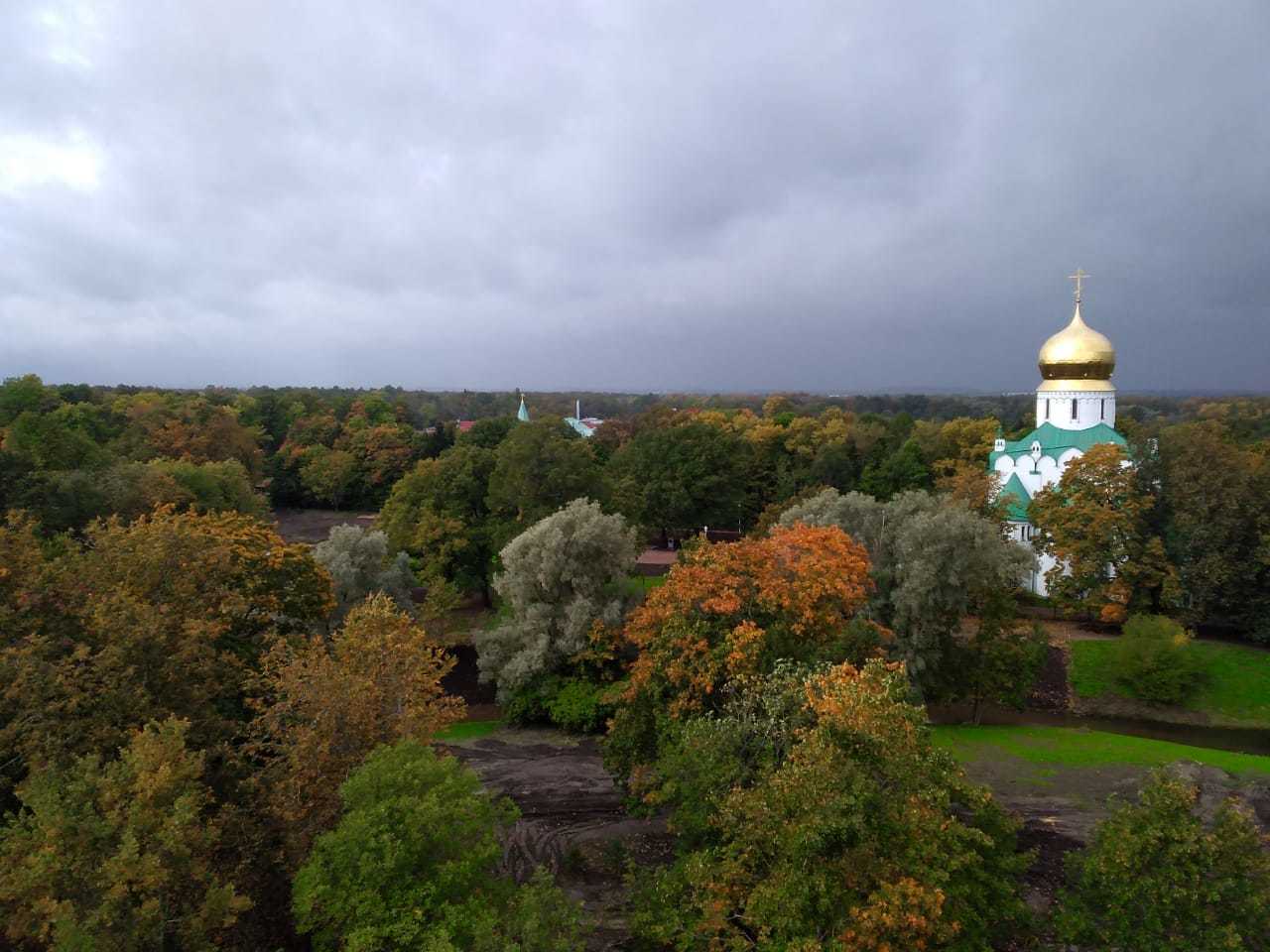 Pushkin from the height of the St. George's tower of the Fedorovsky town - My, Saint Petersburg, Within Pushkin, Longpost