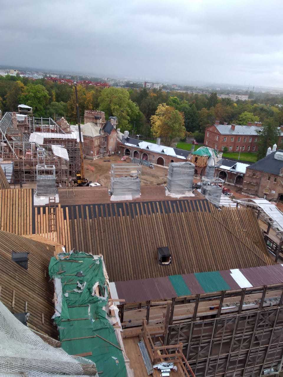 Pushkin from the height of the St. George's tower of the Fedorovsky town - My, Saint Petersburg, Within Pushkin, Longpost