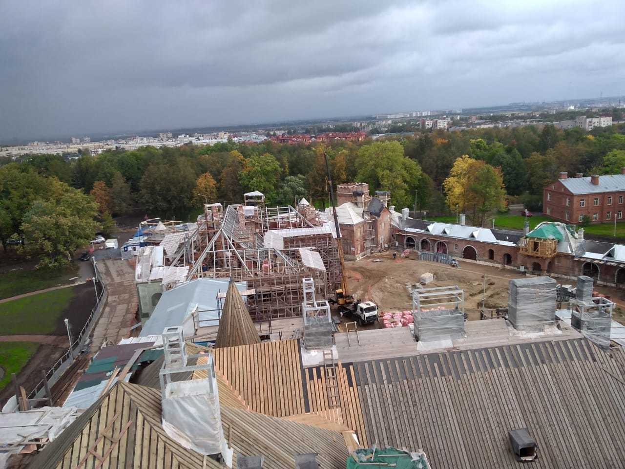 Pushkin from the height of the St. George's tower of the Fedorovsky town - My, Saint Petersburg, Within Pushkin, Longpost