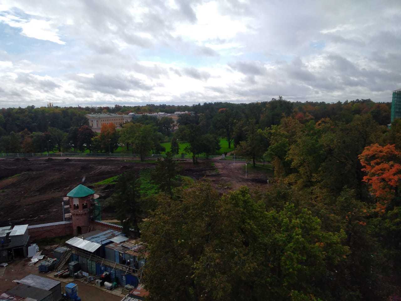 Pushkin from the height of the St. George's tower of the Fedorovsky town - My, Saint Petersburg, Within Pushkin, Longpost