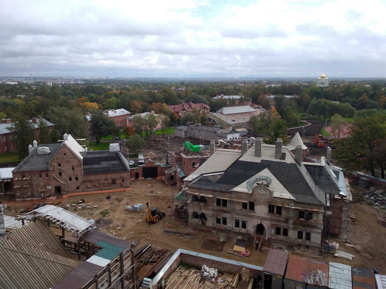 Pushkin from the height of the St. George's tower of the Fedorovsky town - My, Saint Petersburg, Within Pushkin, Longpost