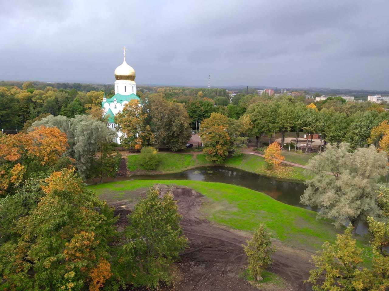 Pushkin from the height of the St. George's tower of the Fedorovsky town - My, Saint Petersburg, Within Pushkin, Longpost