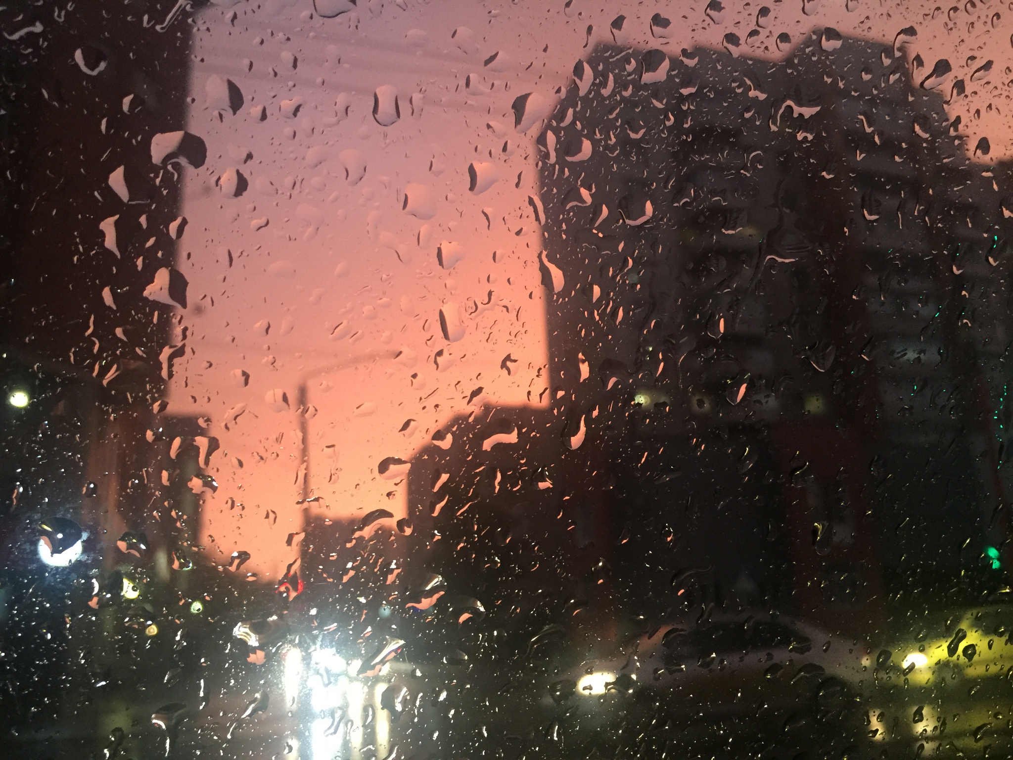 Sunset and downpour - My, Mobile photography, Rain, Sunset, Barnaul