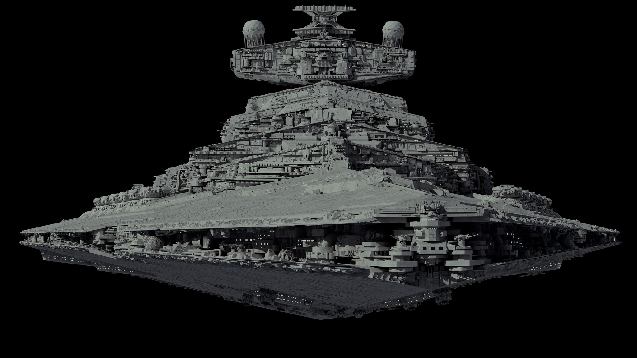 Tector Class Star Destroyer - Star Wars, 3D modeling, Ansel Hsiao, Longpost