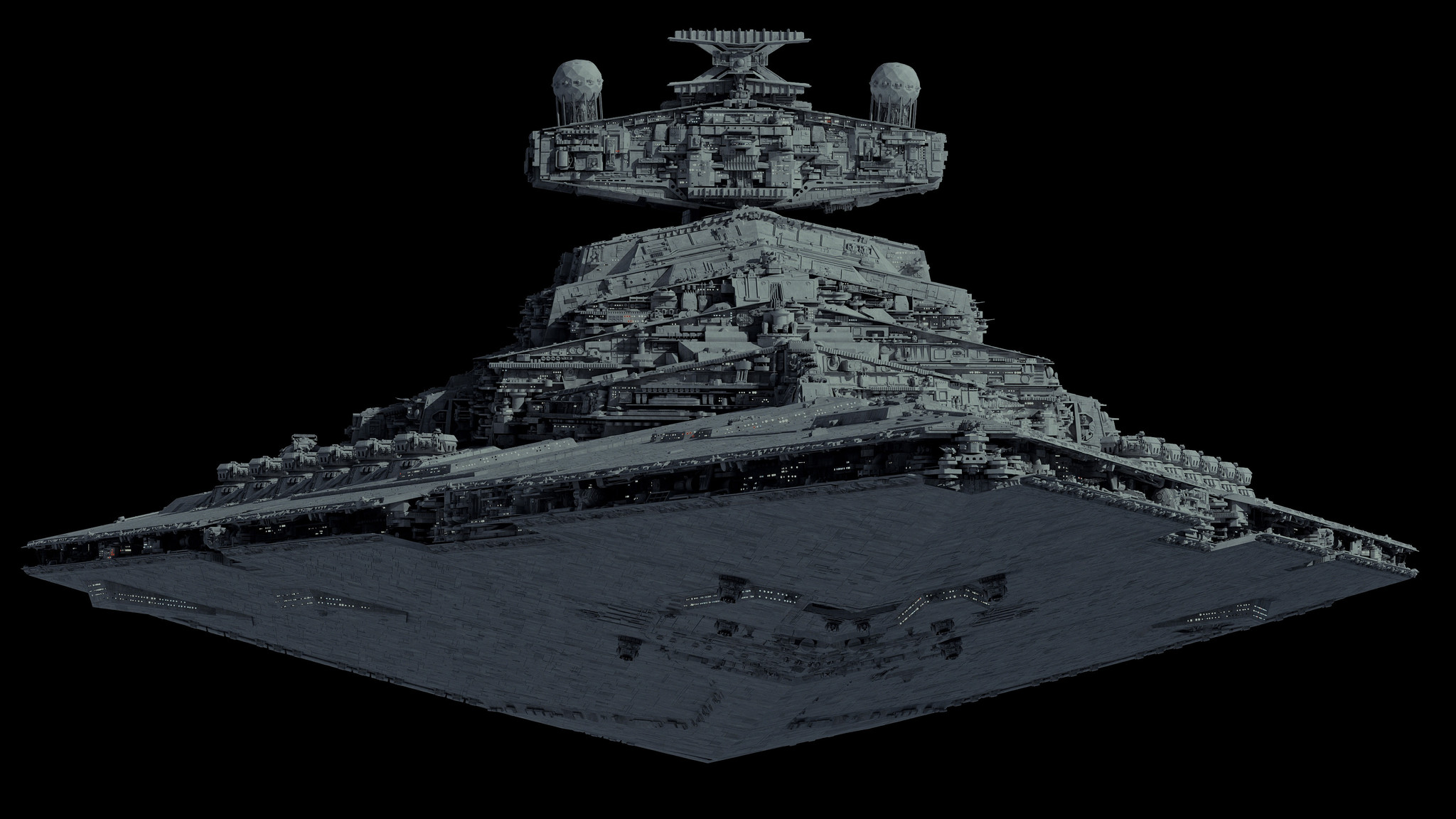 Tector Class Star Destroyer - Star Wars, 3D modeling, Ansel Hsiao, Longpost