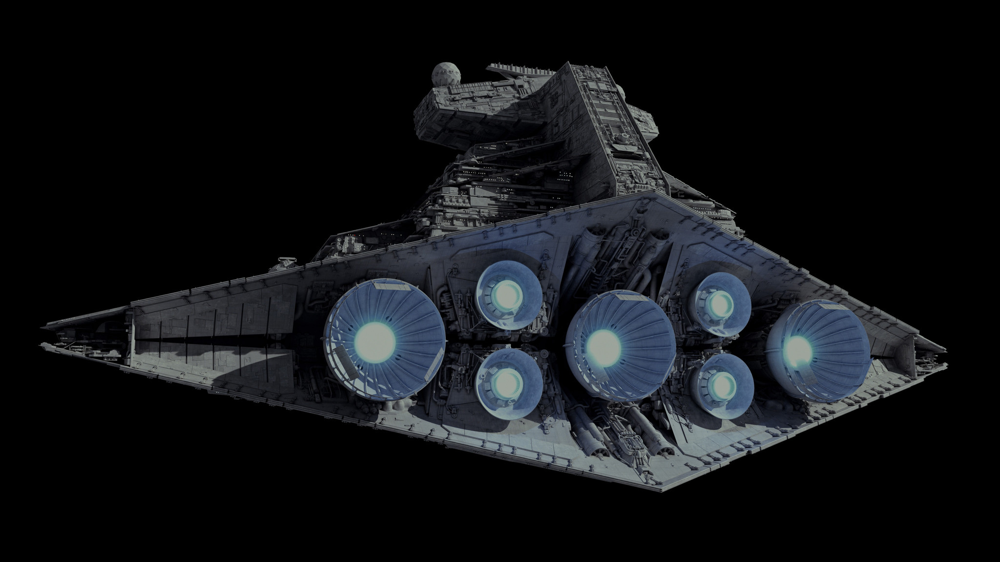 Tector Class Star Destroyer - Star Wars, 3D modeling, Ansel Hsiao, Longpost