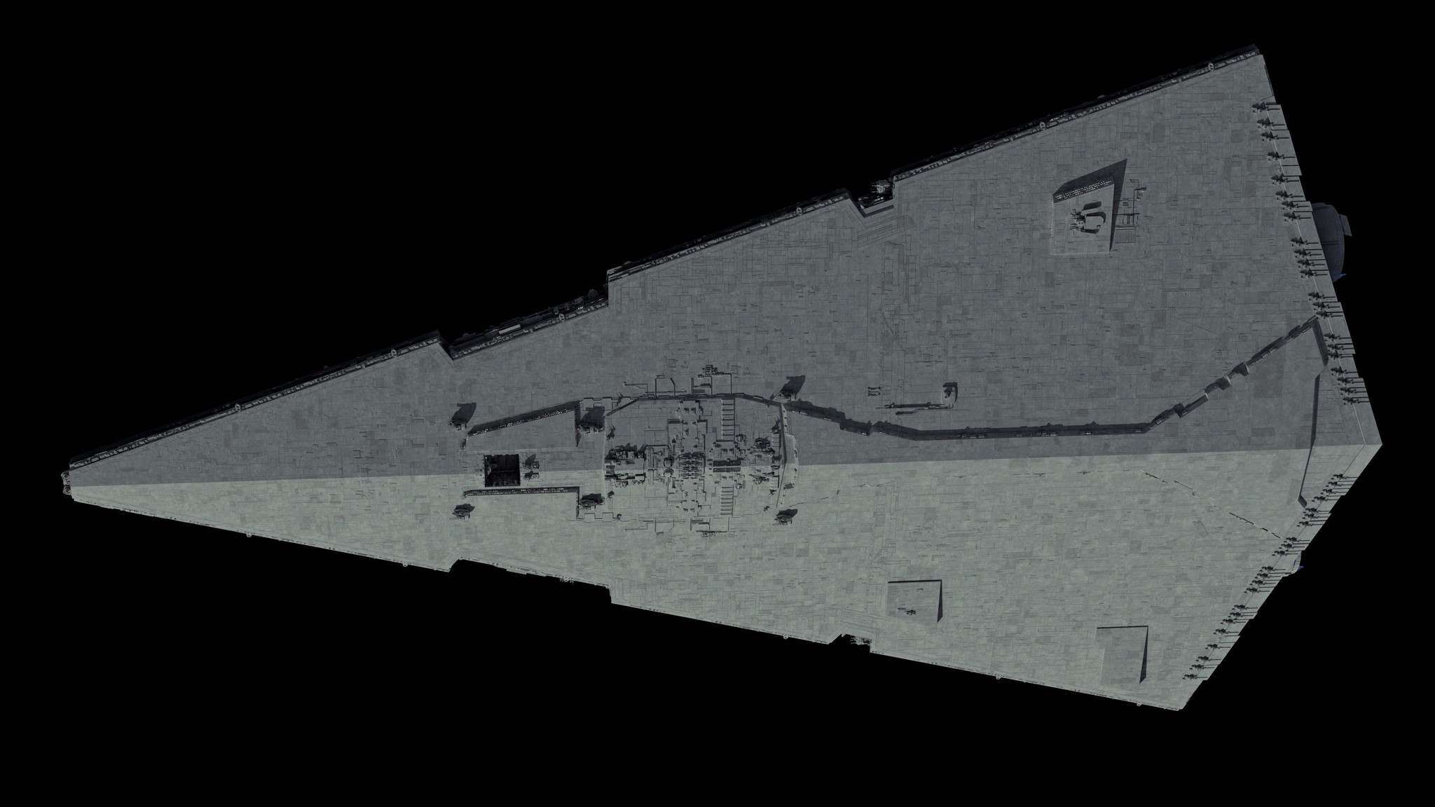 Tector Class Star Destroyer - Star Wars, 3D modeling, Ansel Hsiao, Longpost