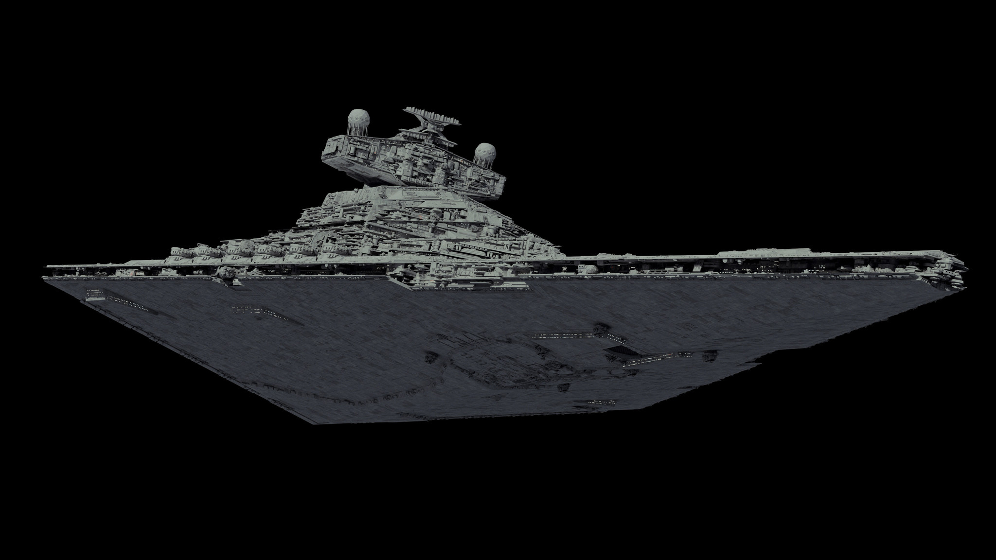 Tector Class Star Destroyer - Star Wars, 3D modeling, Ansel Hsiao, Longpost