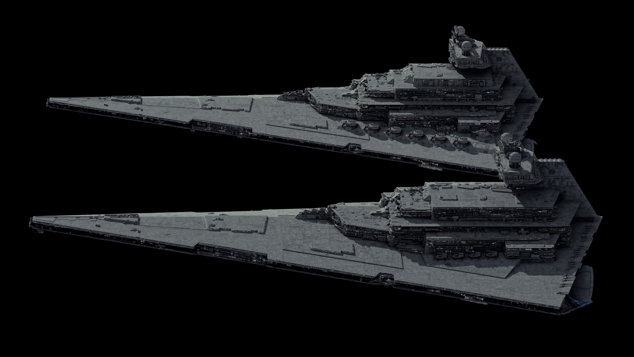 Tector Class Star Destroyer - Star Wars, 3D modeling, Ansel Hsiao, Longpost