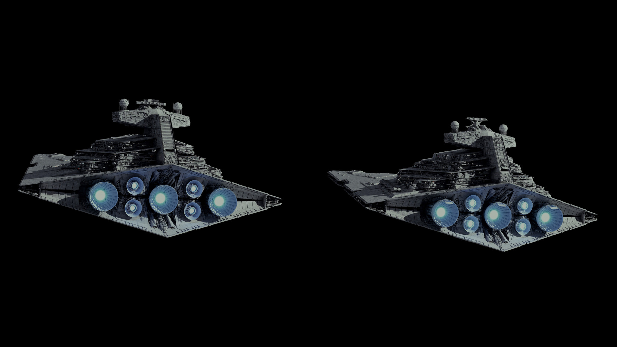 Tector Class Star Destroyer - Star Wars, 3D modeling, Ansel Hsiao, Longpost