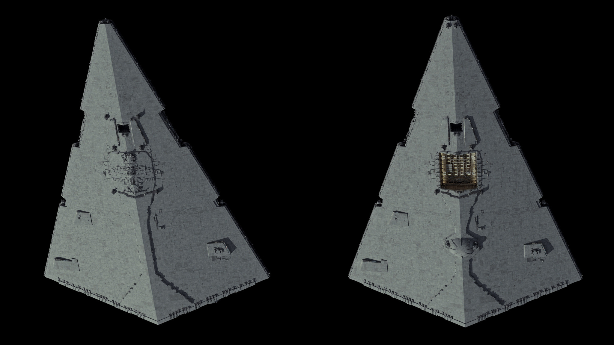 Tector Class Star Destroyer - Star Wars, 3D modeling, Ansel Hsiao, Longpost