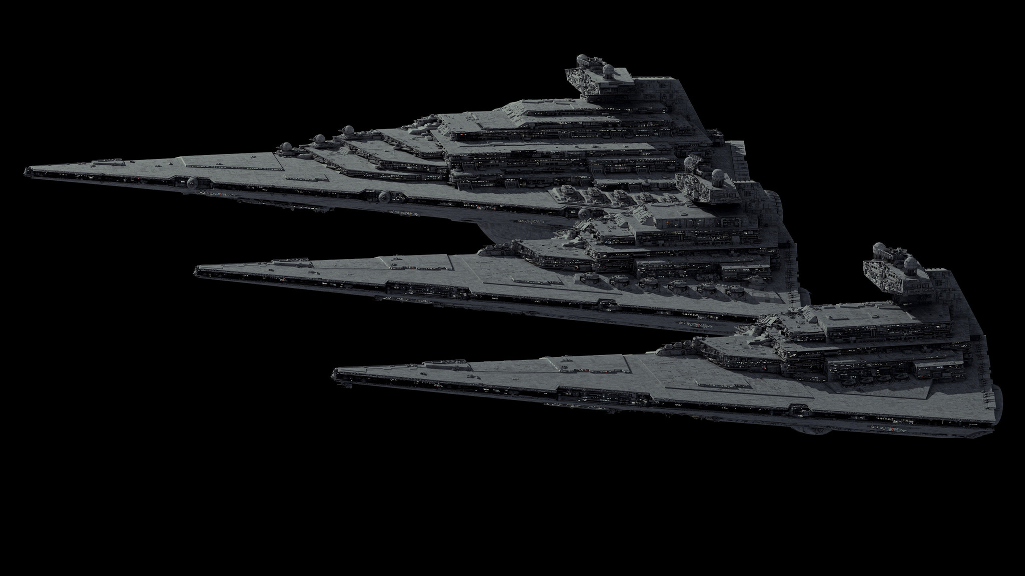 Tector Class Star Destroyer - Star Wars, 3D modeling, Ansel Hsiao, Longpost